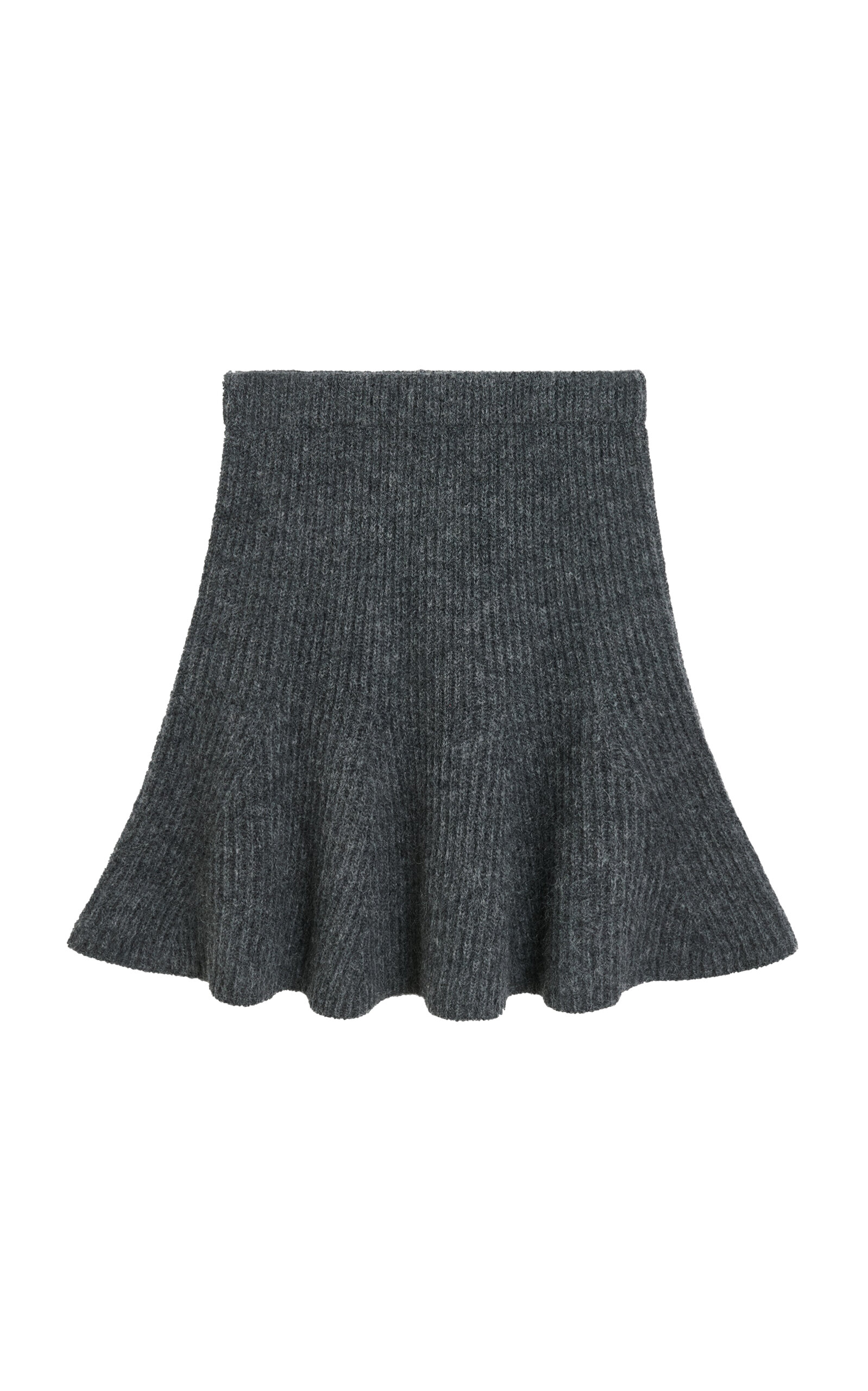 Dox Knit Wool-Blend Mini Circle Skirt