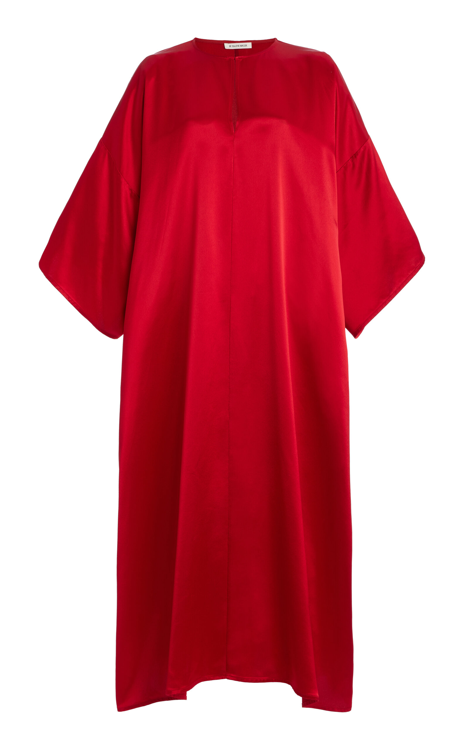By Malene Birger Cicine Oversized Satin Maxi Dress In Red