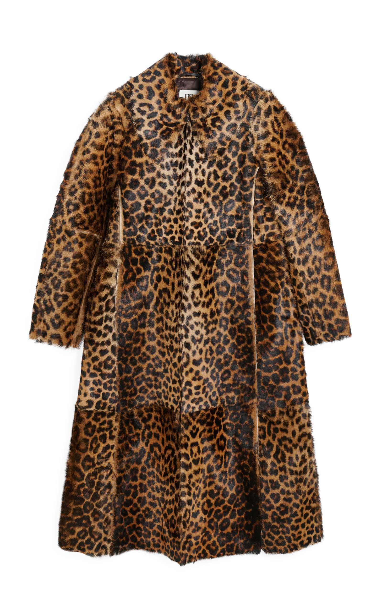 Rafaia Animal-Printed Calf Fur Coat