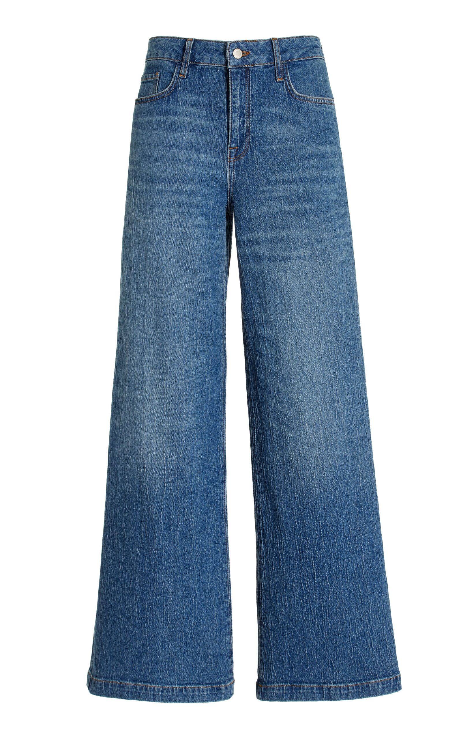 Triarchy Ms. Fonda High-Rise Wide-Leg Jeans - Blue