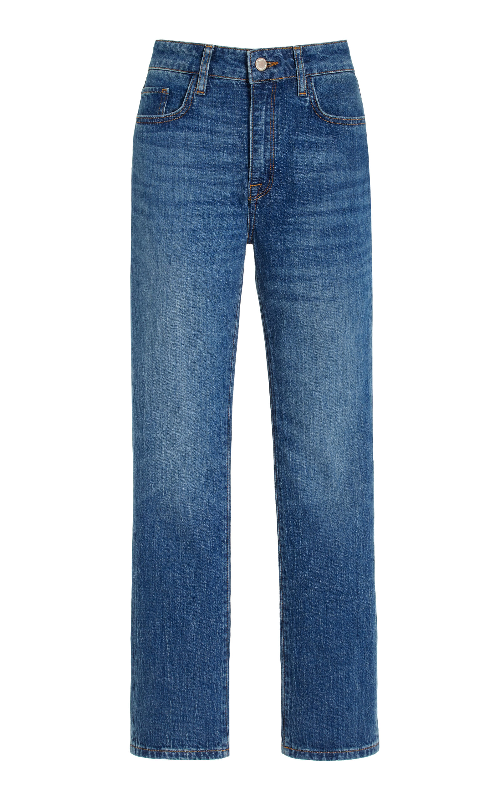 TRIARCHY MS. HAWN HIGH-RISE CROPPED LOOSE SKINNY JEANS