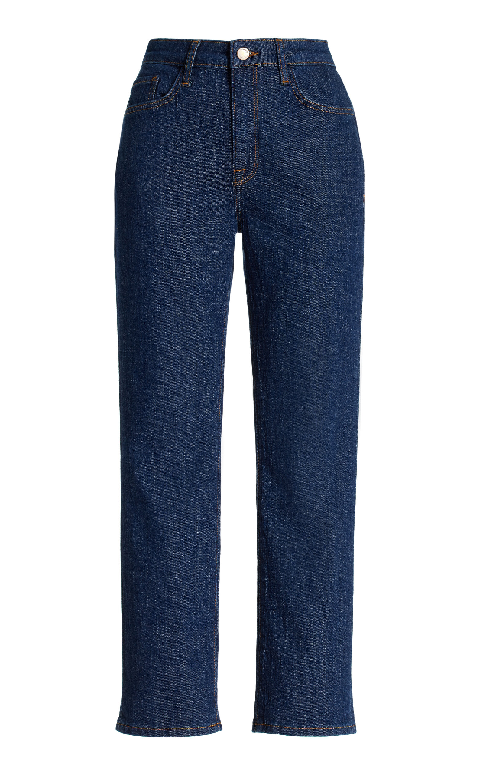 Ms. Hawn High-Rise Cropped Loose Skinny Jeans