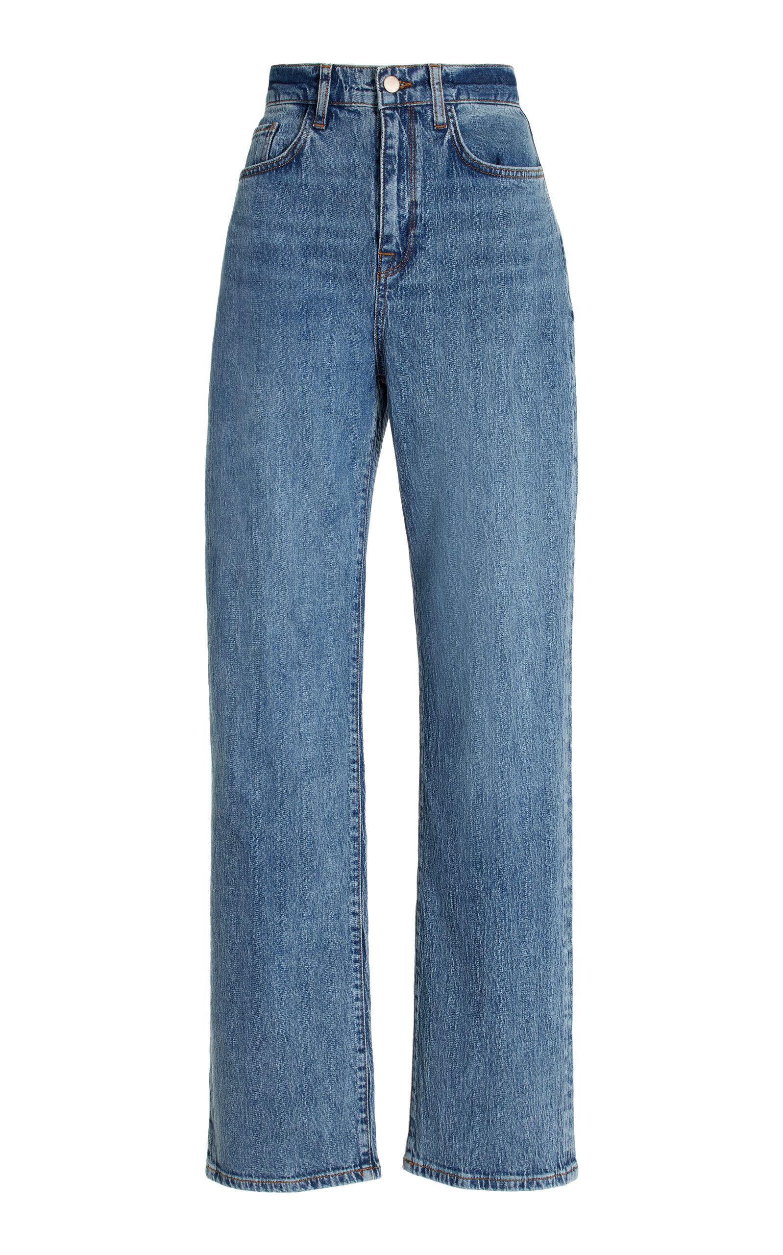 Ms. Triarchy V-High Rise Straight Leg Jeans