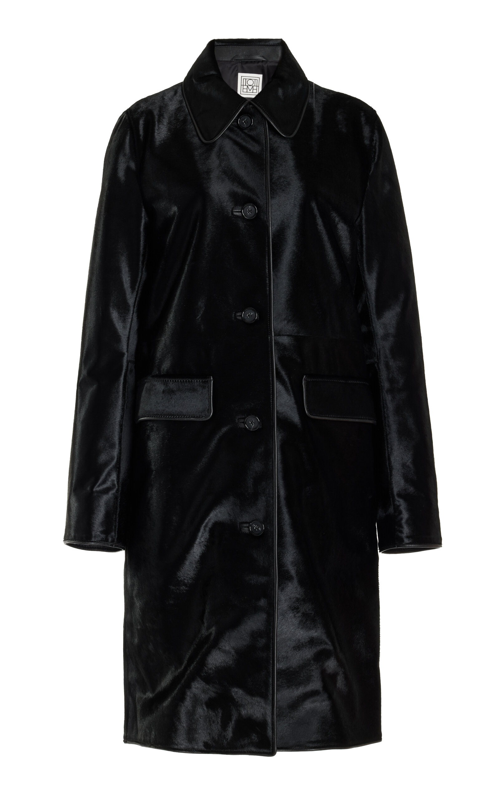 Toteme Pony Hair Coat - Black