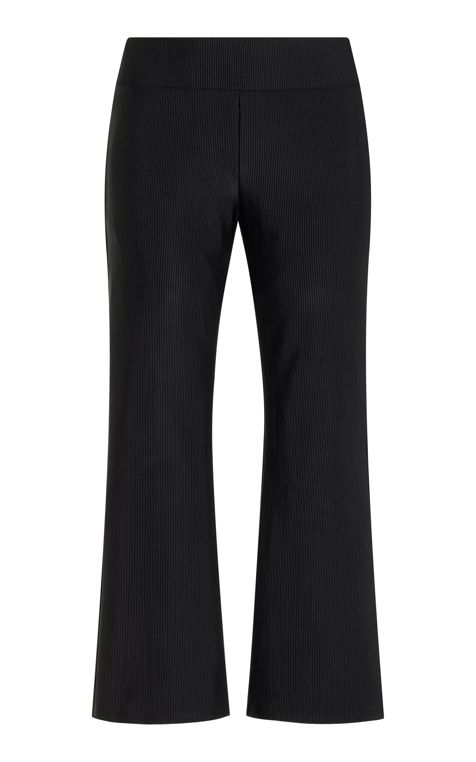 Marie Flared Ribbed-Knit Nylon Capri Pants
