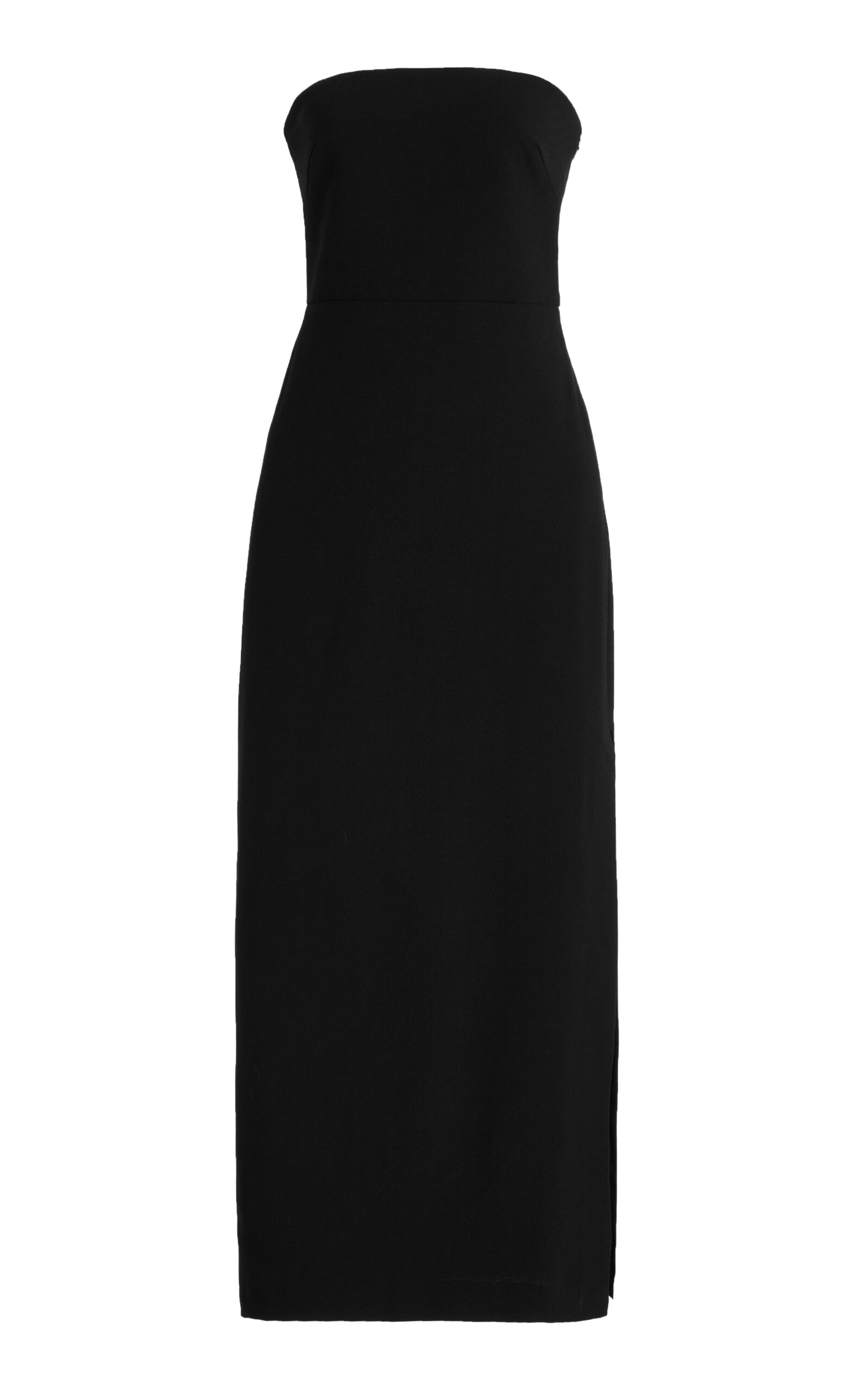 Shop Matteau Stretch-wool Maxi Dress In Black