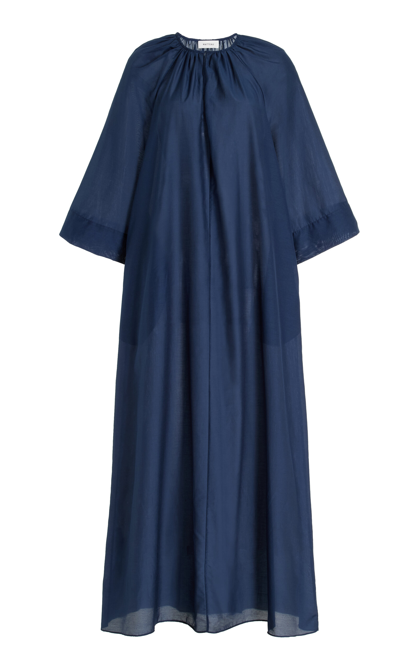 Matteau Cotton-Silk Dress - Blue