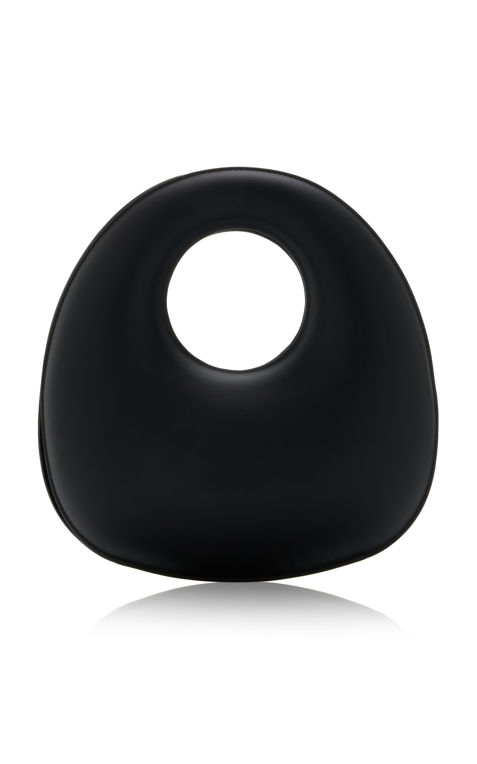 St. Agni Shell Leather Top Handle Bag - Black - OS