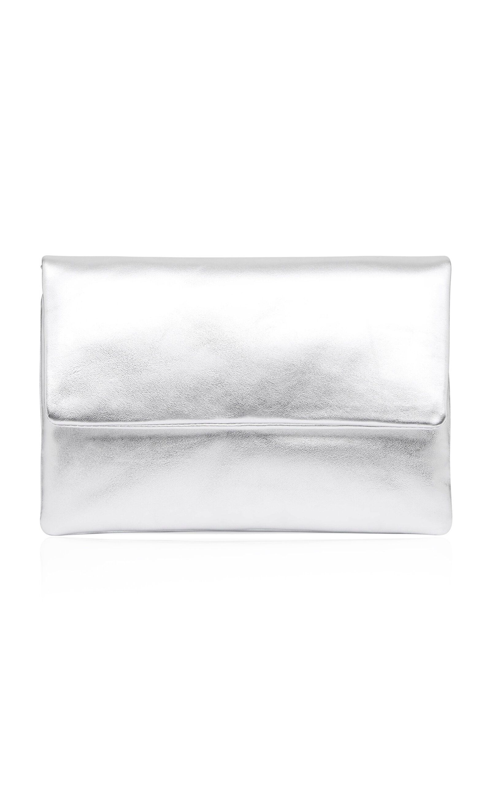 Dual Envelope Leather Clutch