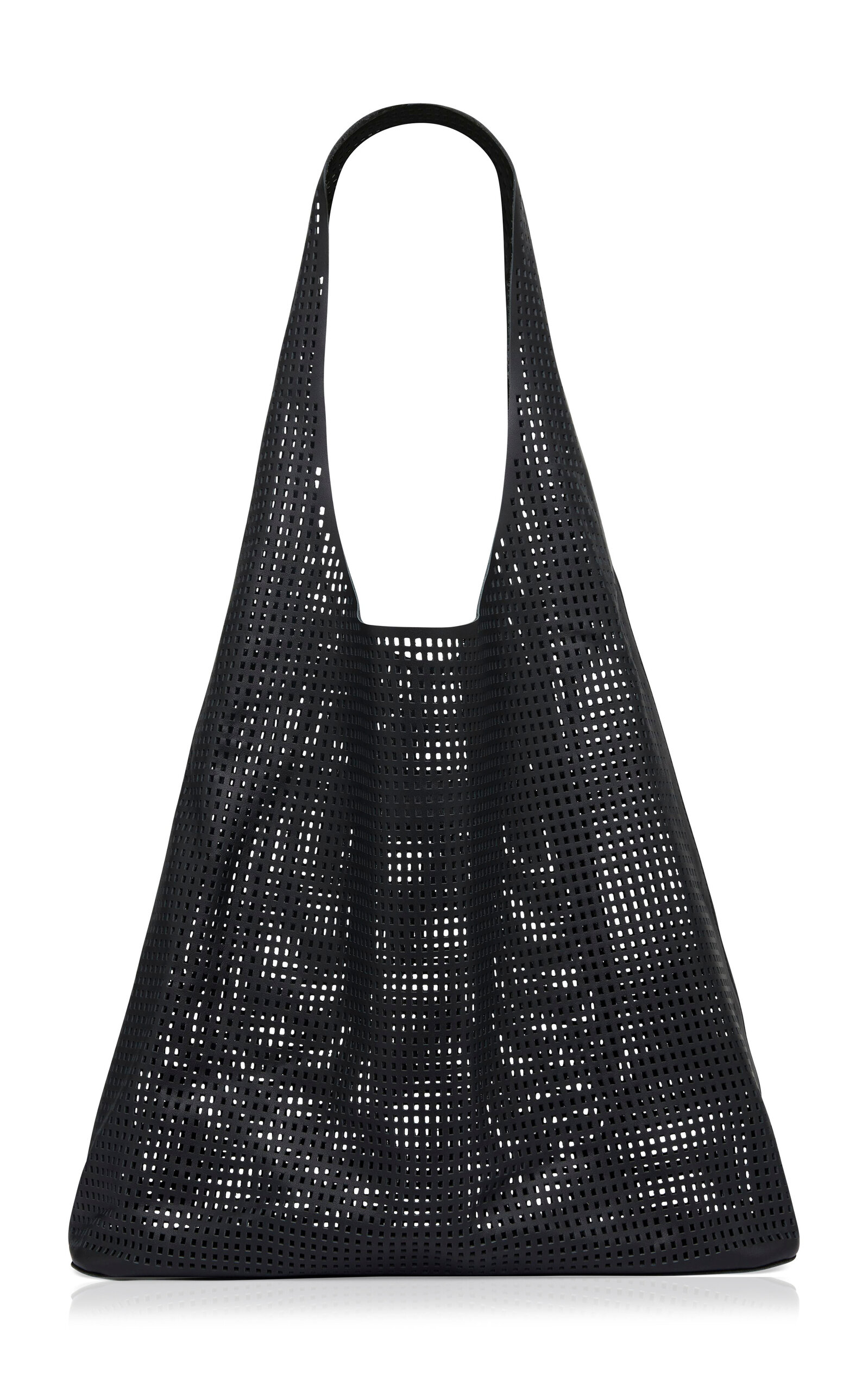 St. Agni Perforated Soft Leather Tote Bag - Black - OS