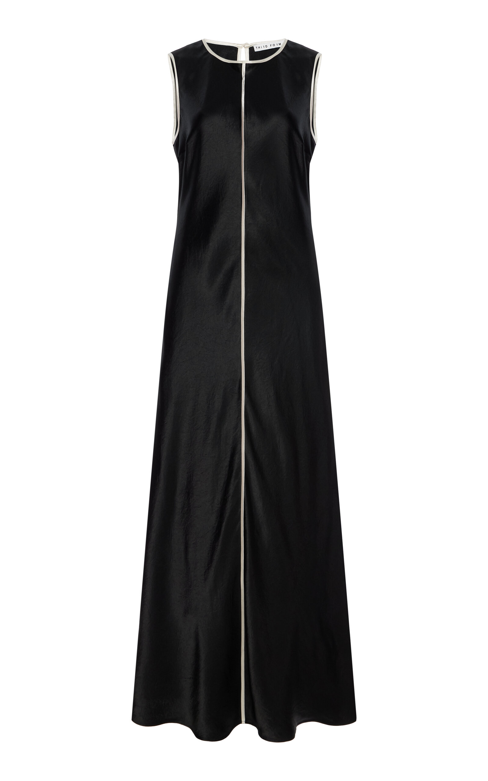 THIRD FORM CONTRAST-TRIMMED CREPE MAXI DRESS