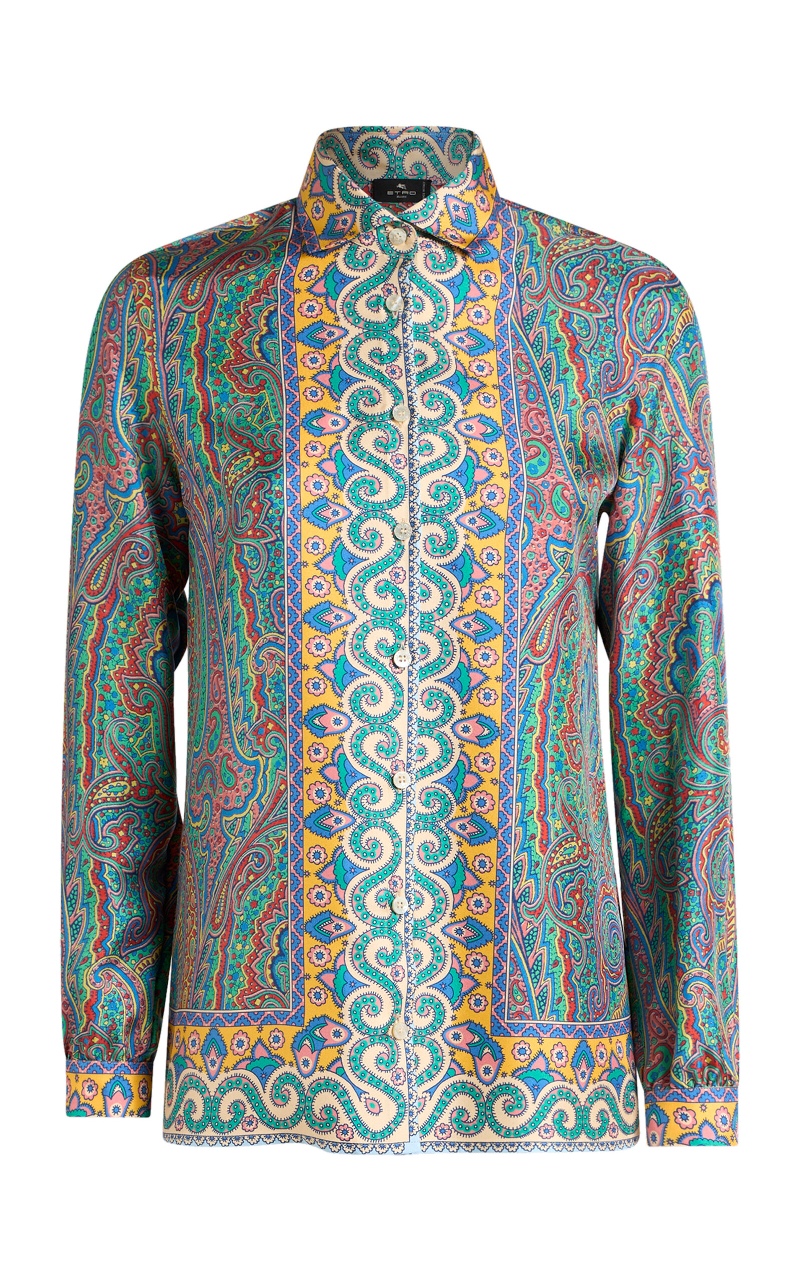 Etro Multi-coloured Silk Paisley Shirt In Multi