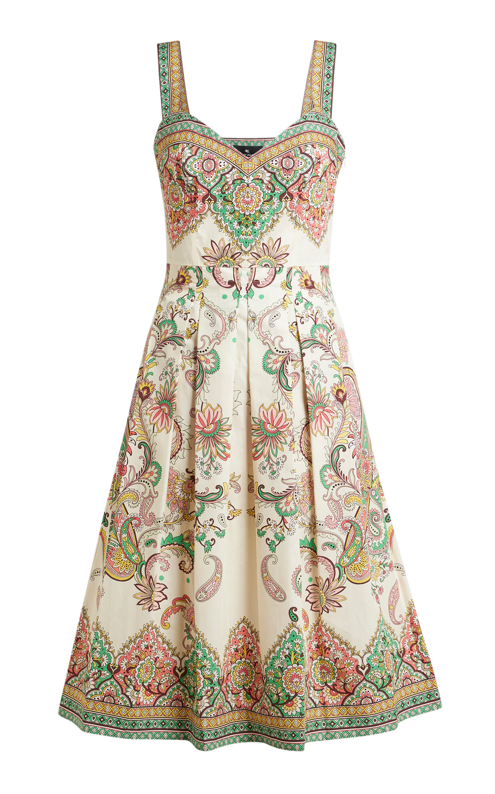 Etro Printed Cotton Midi Dress - Multi