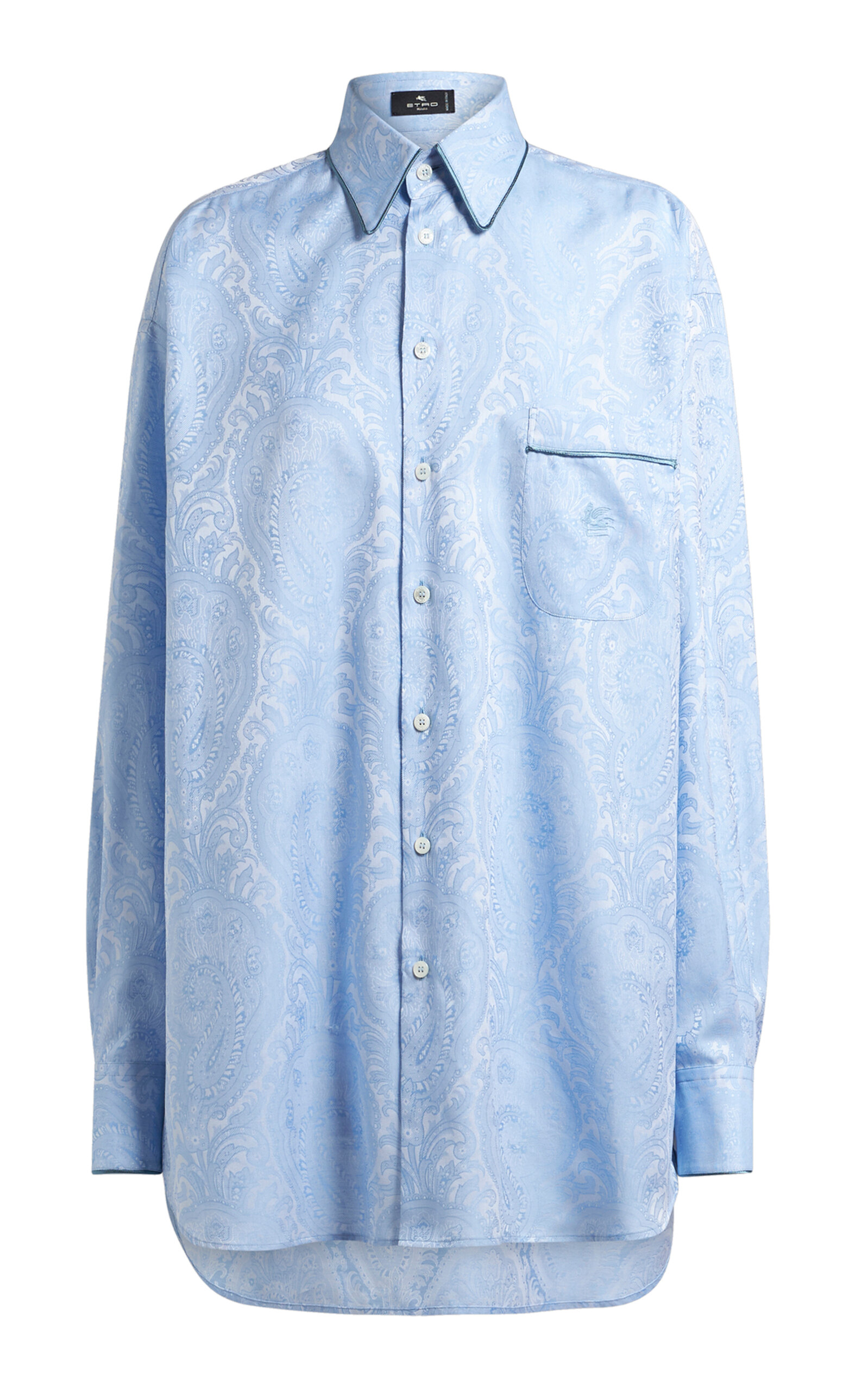 Etro Cotton Jacquard Shirt - Blue