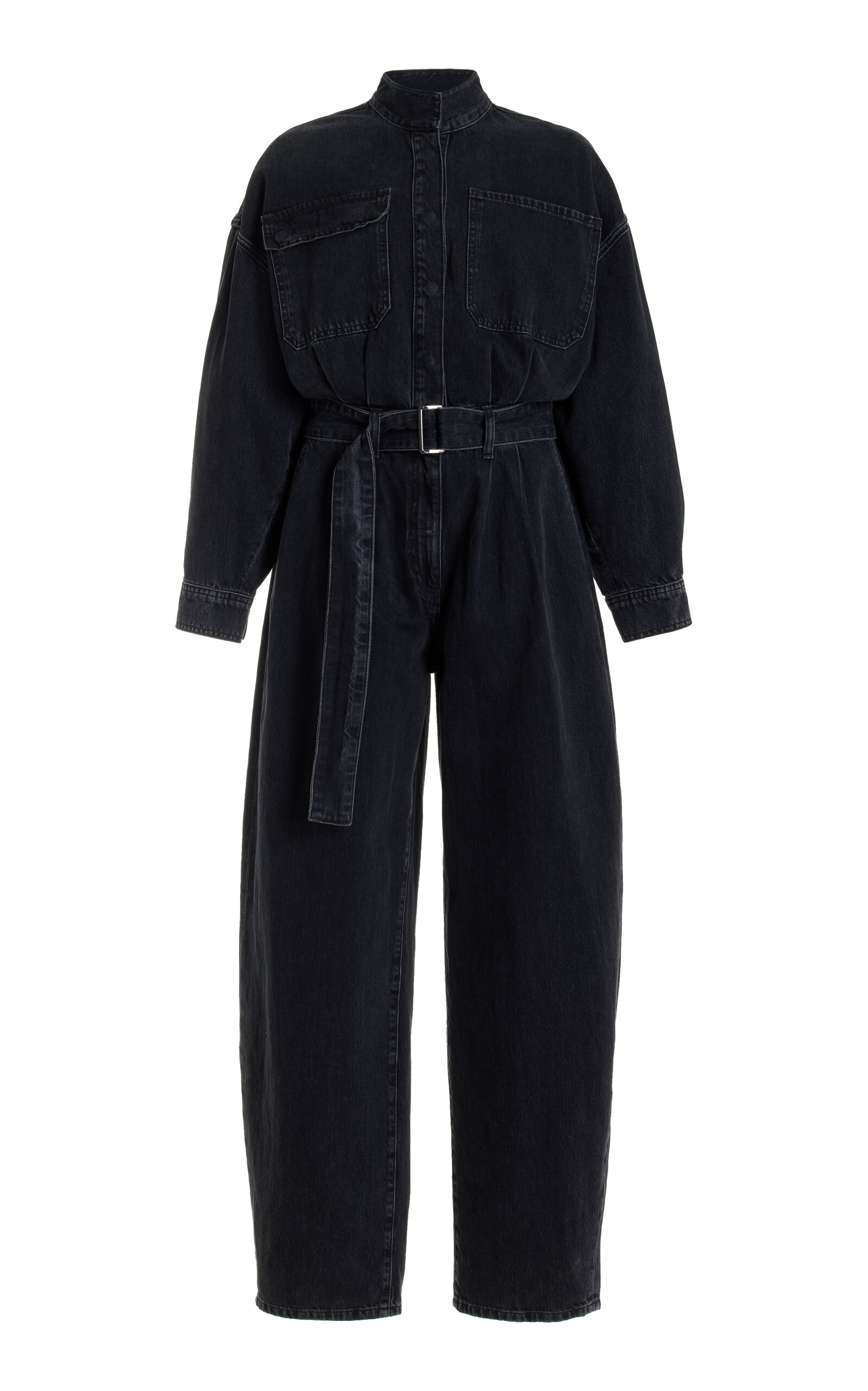 FRAME The Cocoon Denim Jumpsuit - Black
