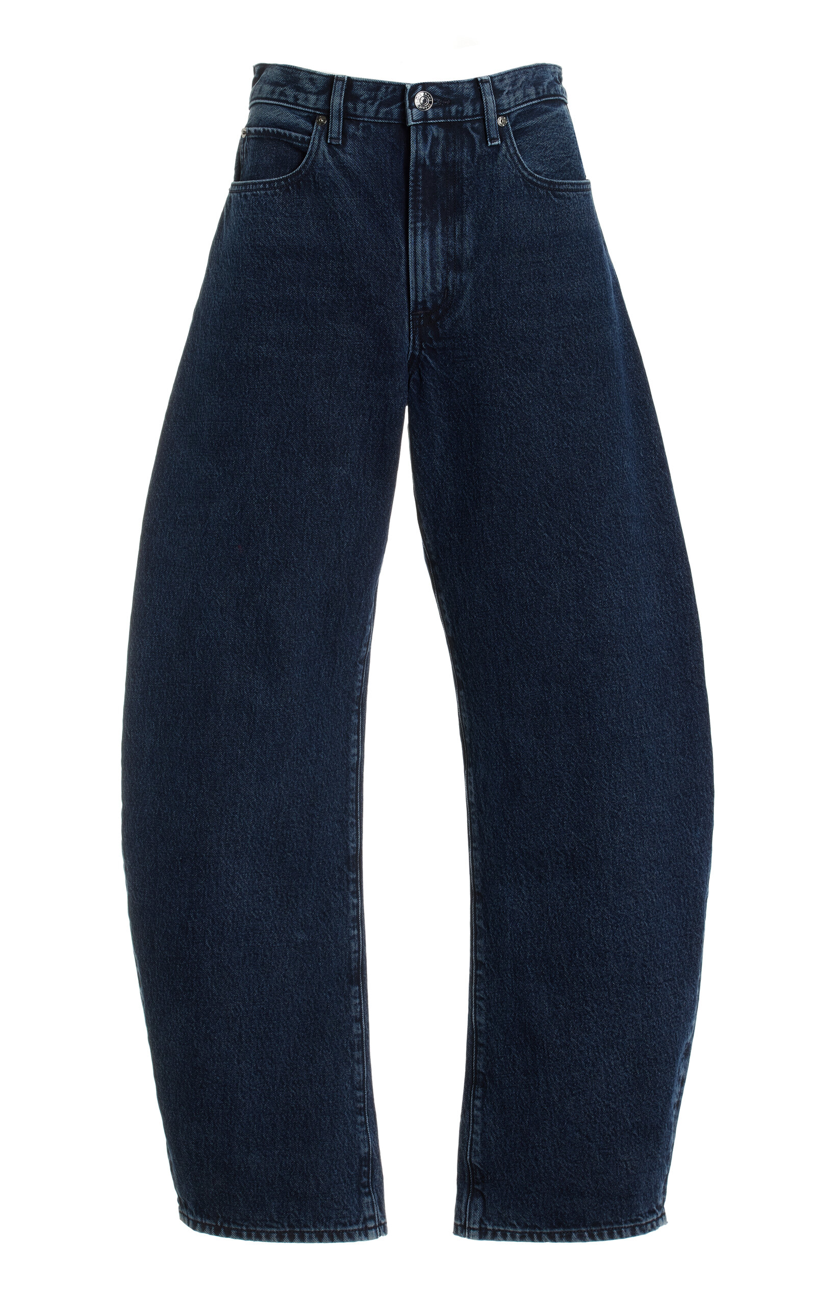 FRAME THE BUBBLE HIGH-RISE BARREL JEANS