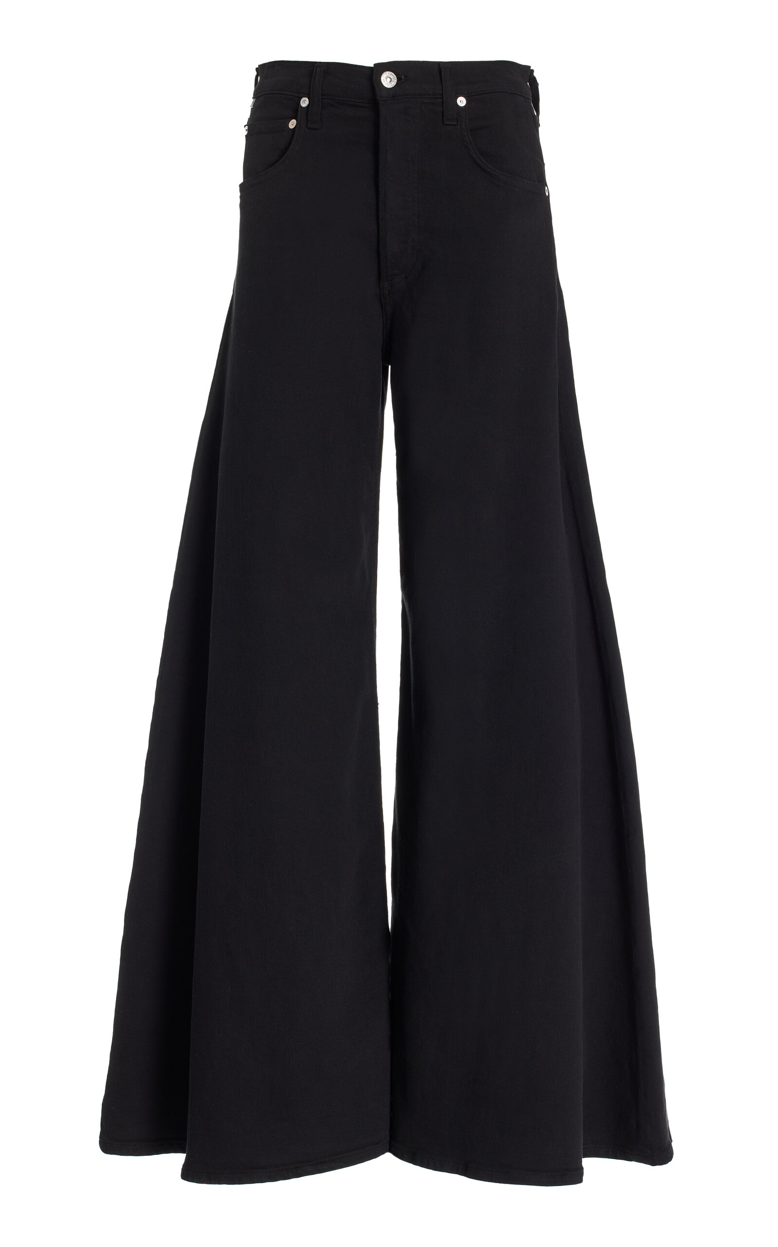 Citizens Of Humanity Amari Stretch High-rise Ultra Wide-leg Jeans In Black
