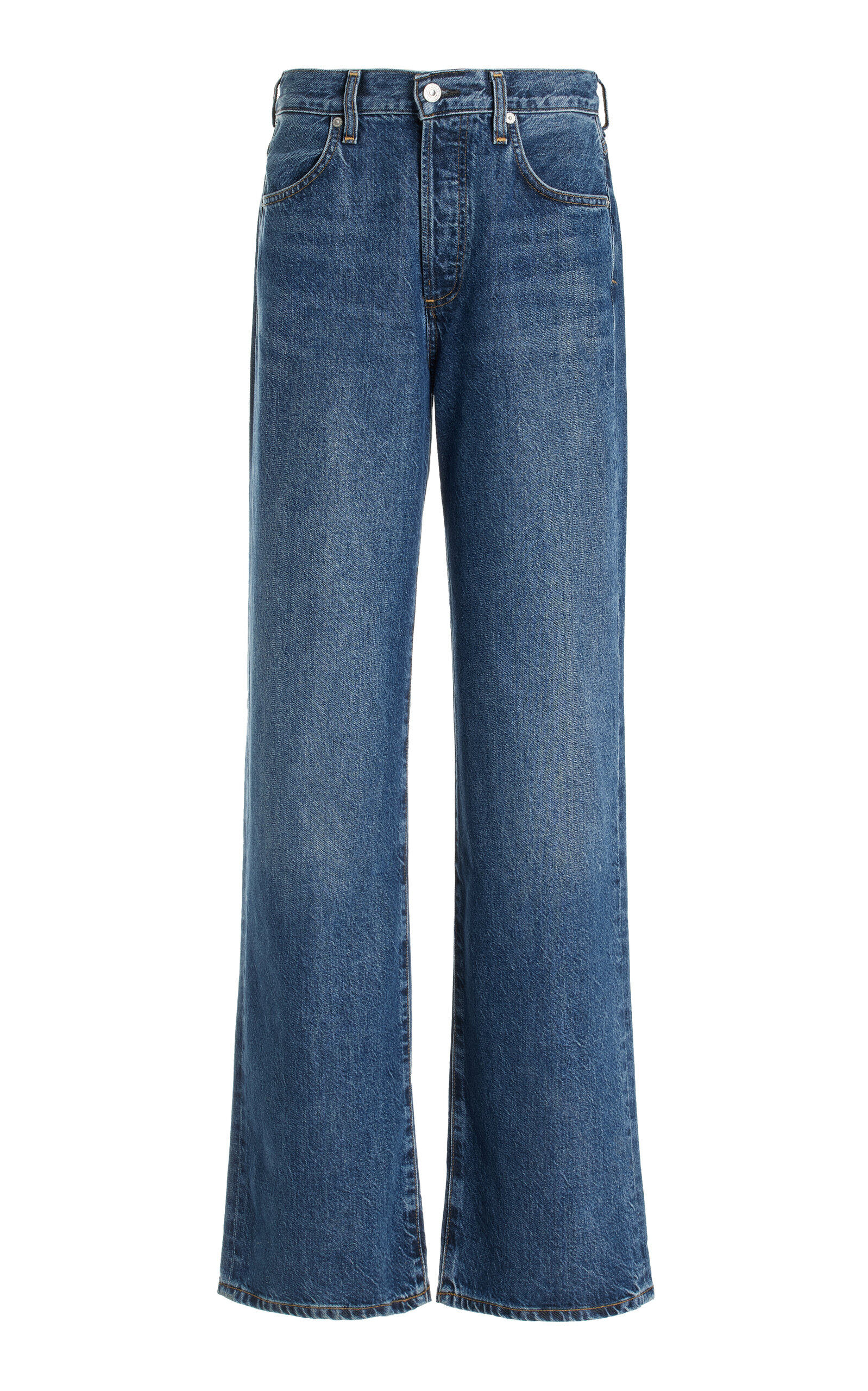 Citizens of Humanity Annina Stretch High-Rise Wide-Leg Jeans - Blue