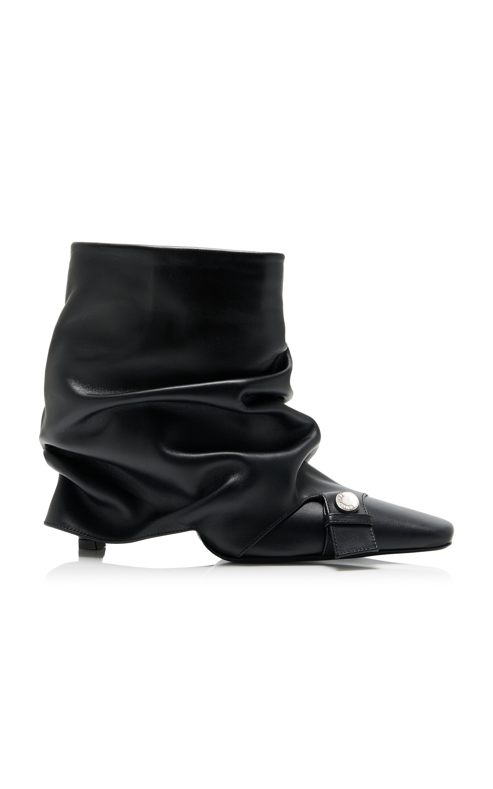 The Attico Juno Leather Ankle Boots