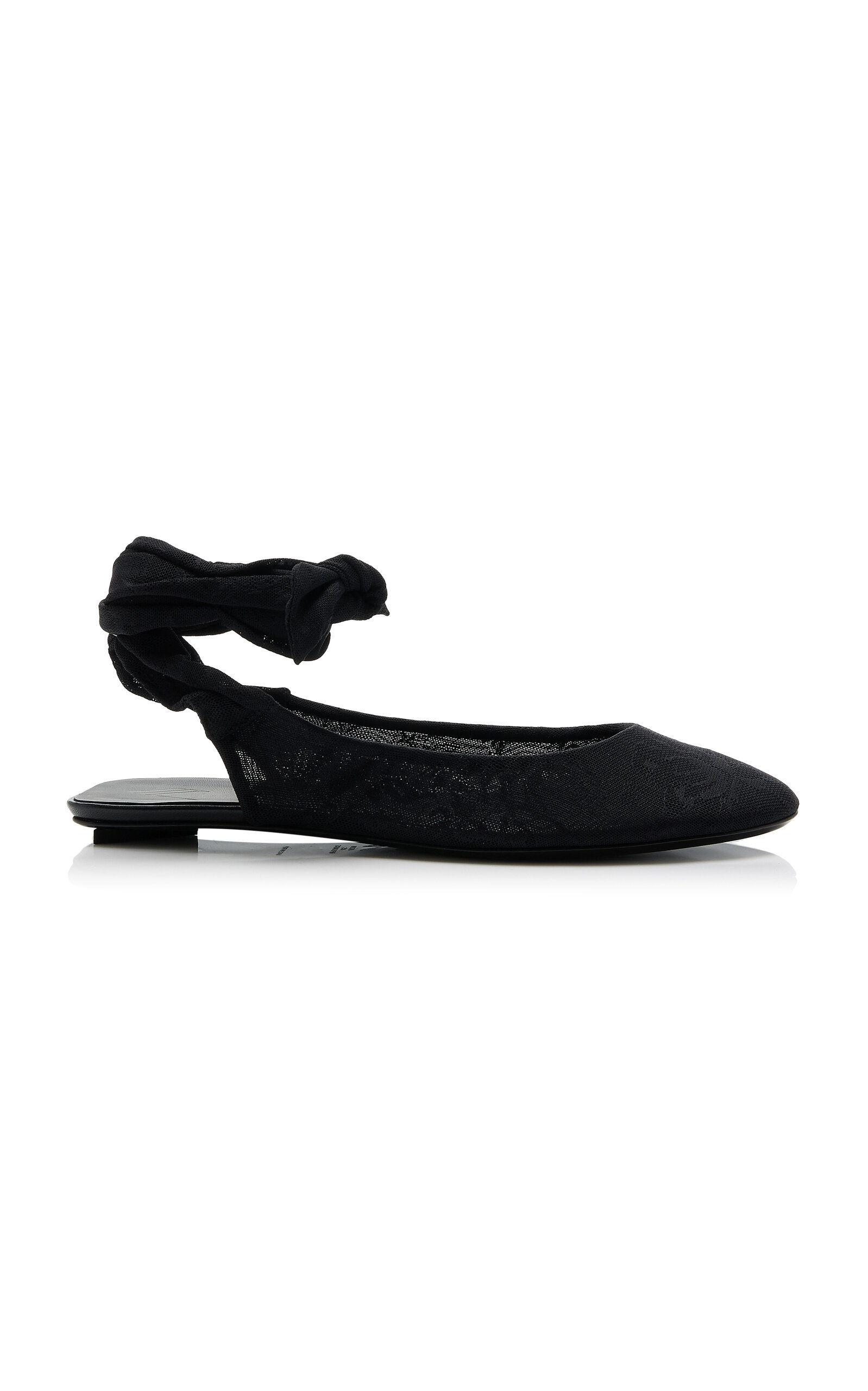 The Attico Cloe Lace Ballet Flats - Black - Women's Shoes