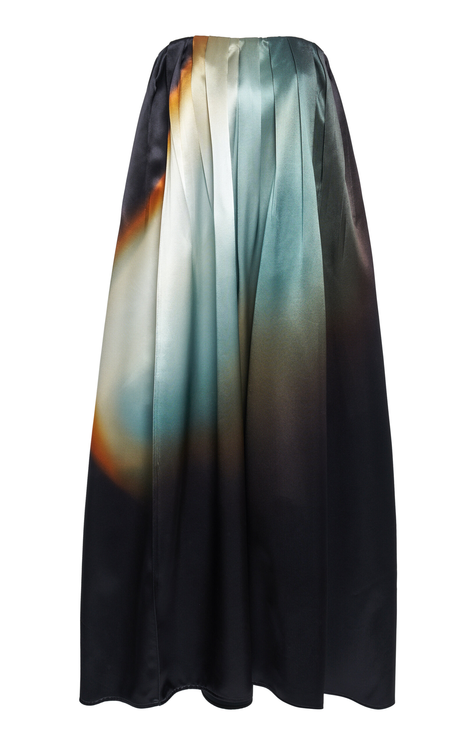 Jil Sander Printed Satin Midi Dress