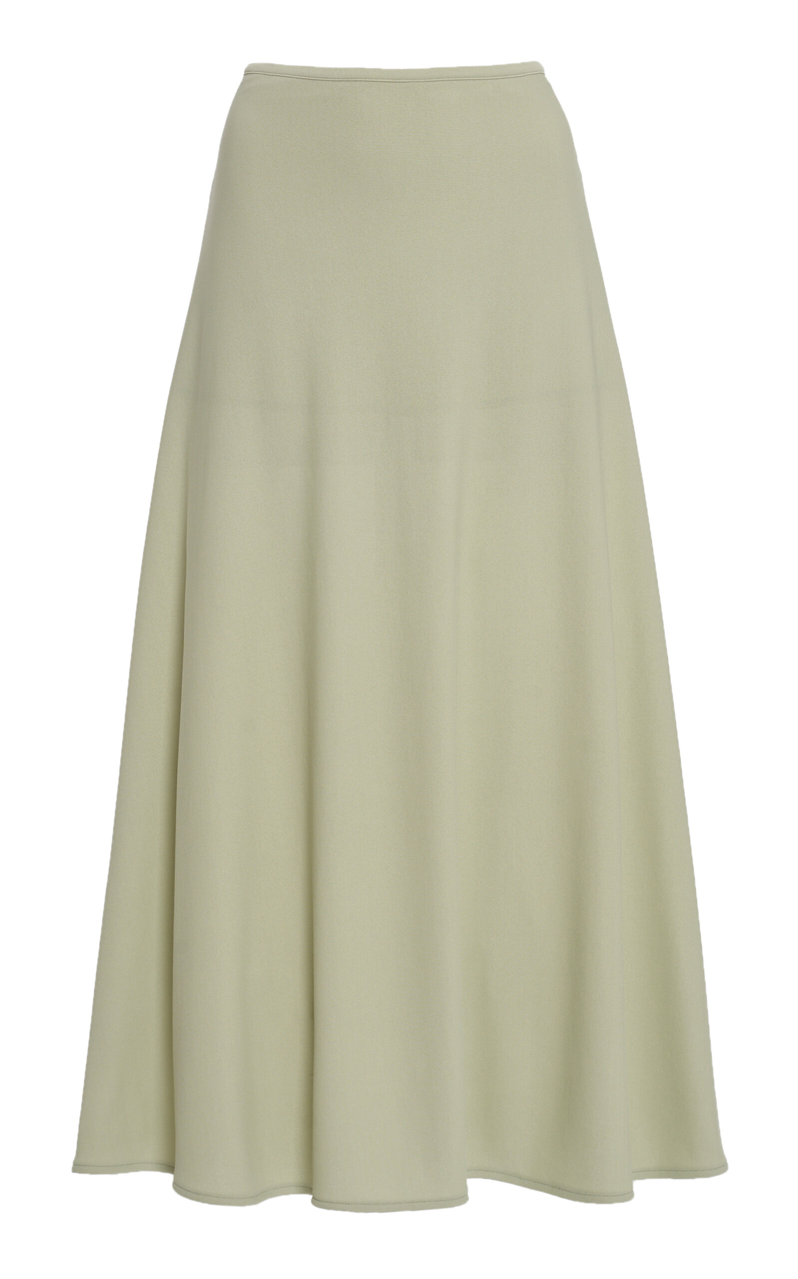 Jil Sander Compact-knit Jersey Midi Skirt In Green