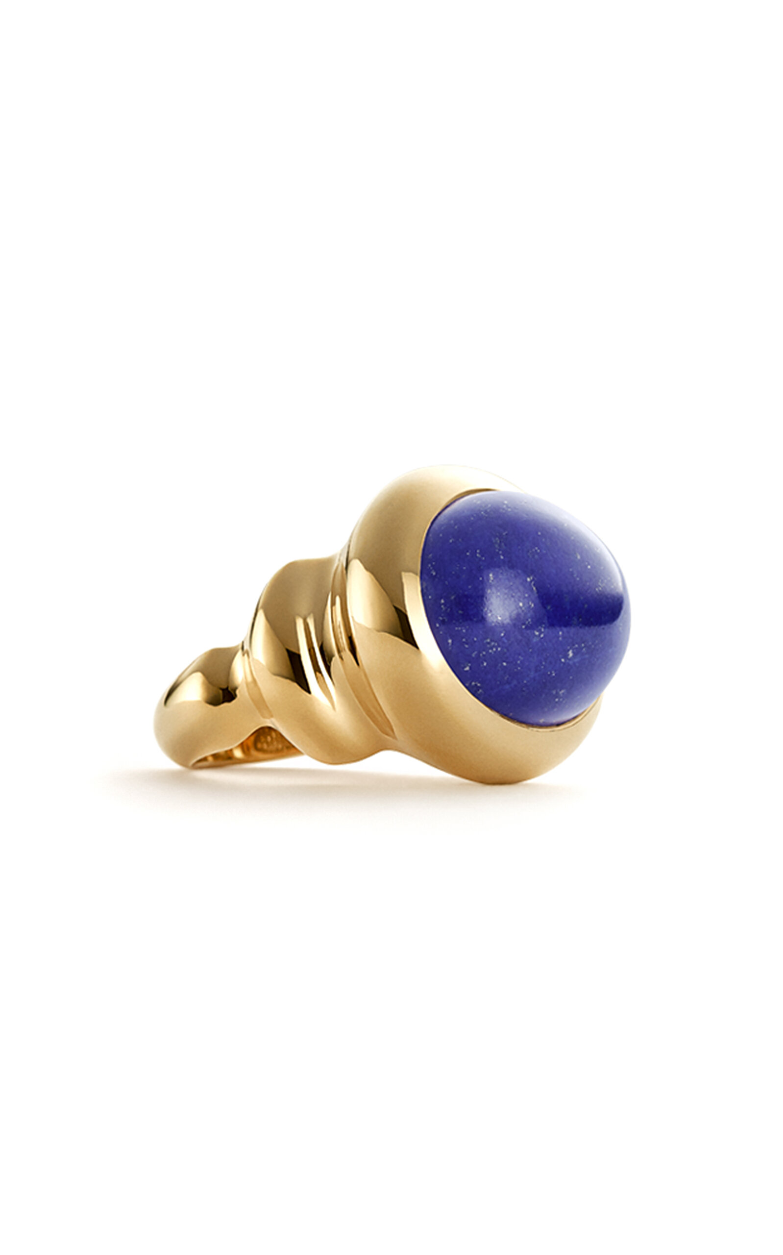 Sauer 18k Yellow Gold Constantin Ring With Lapis Lazuli In Gold