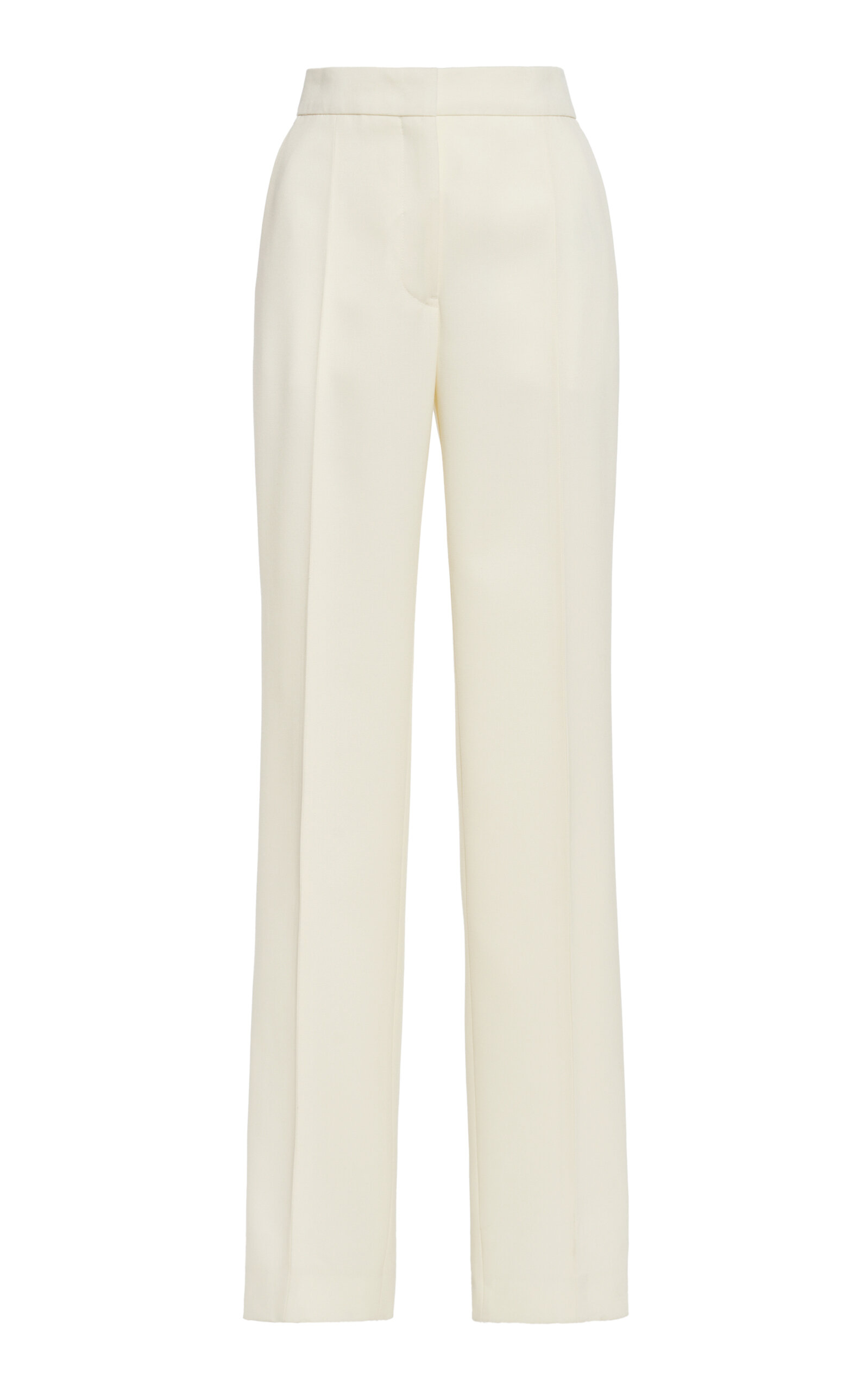 Jil Sander Slim Crepe Satin Straight-leg Pants In Neutral