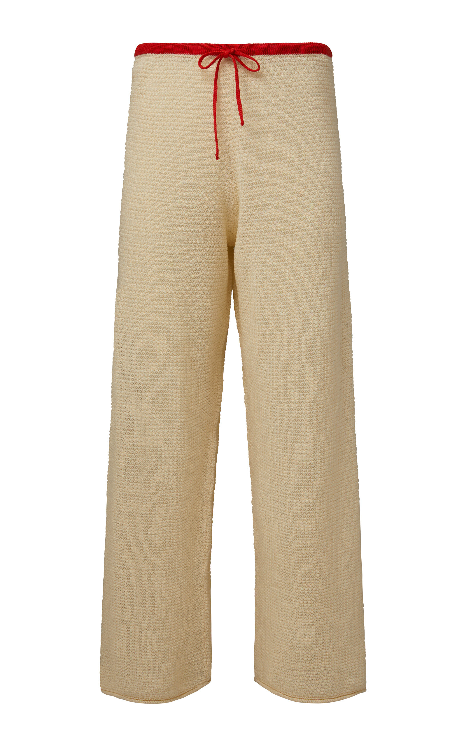 Onia Knit Linen Wide-Leg Pants - Neutral