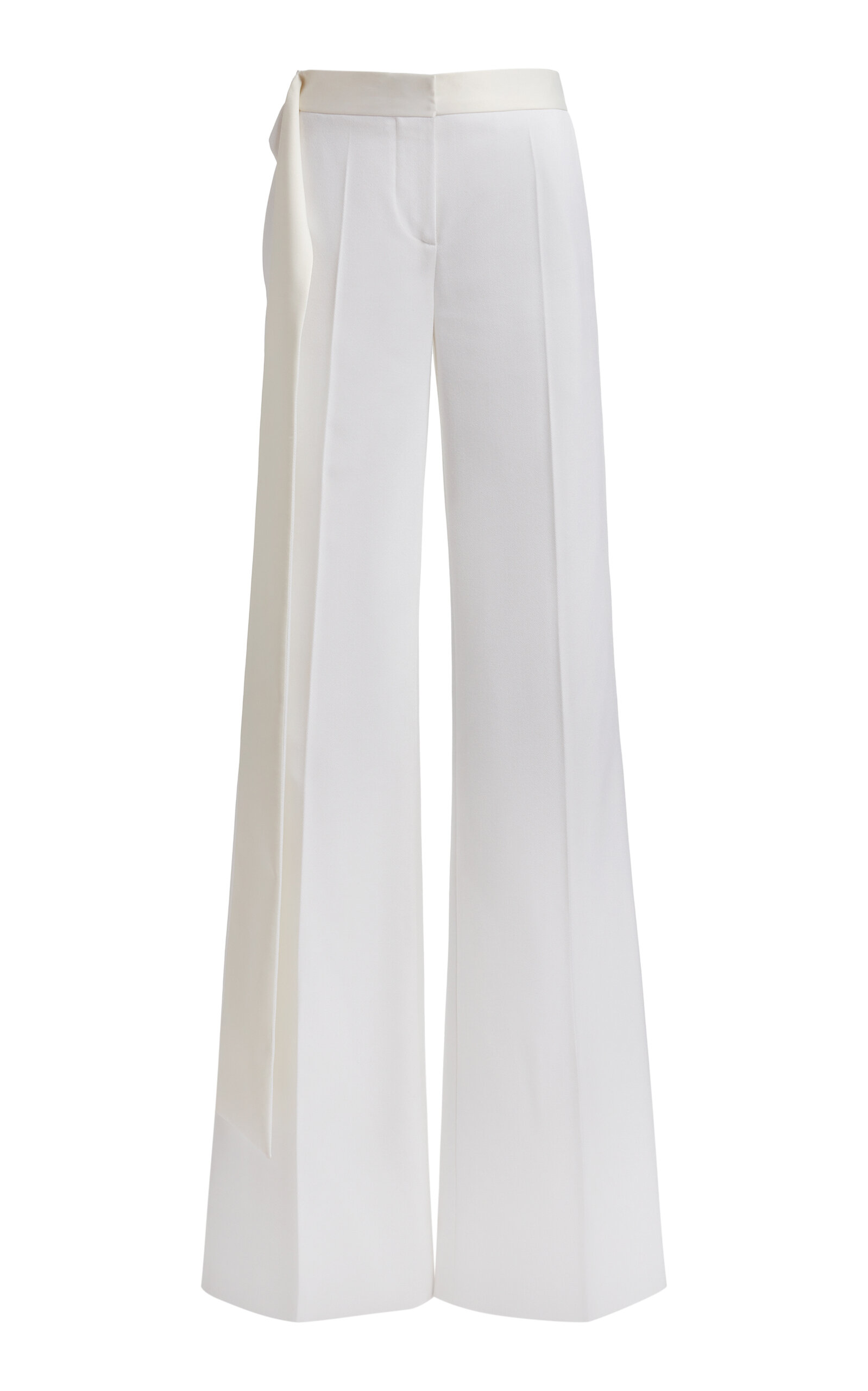 Victoria Beckham New Gigi Low-rise Straight-leg Trousers In Ivory