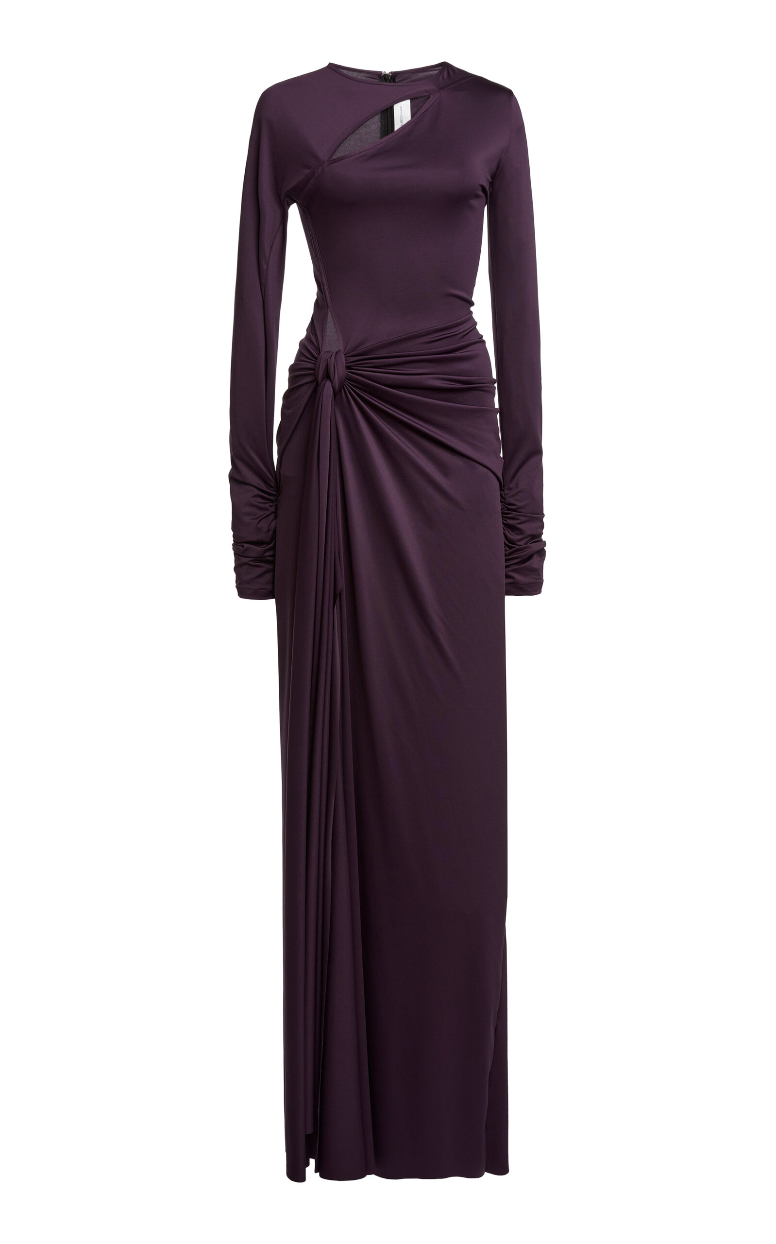 Tie-Detailed Cutout Gown