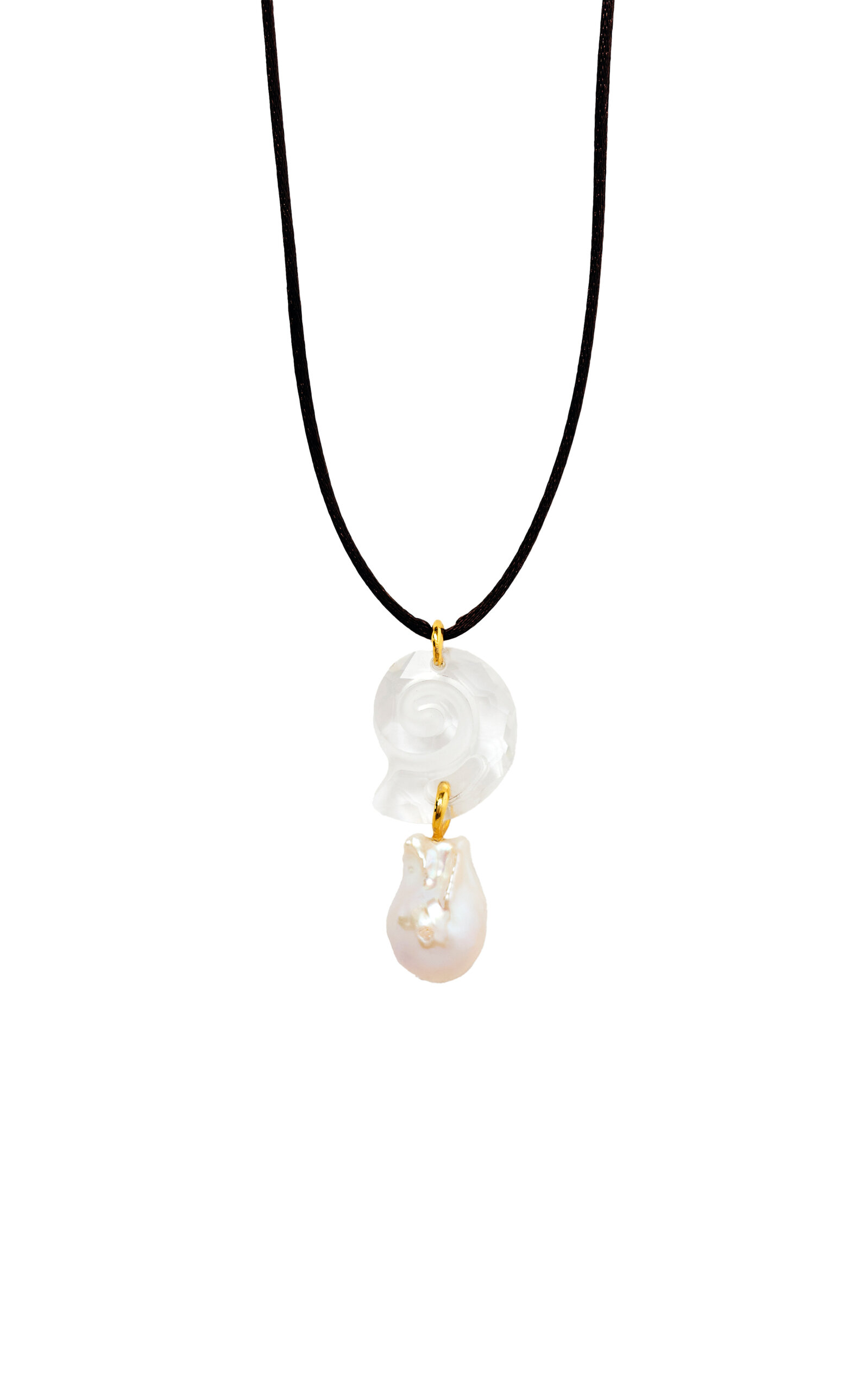 Chan Luu Exclusive Maris Pearl Leather Necklace In White