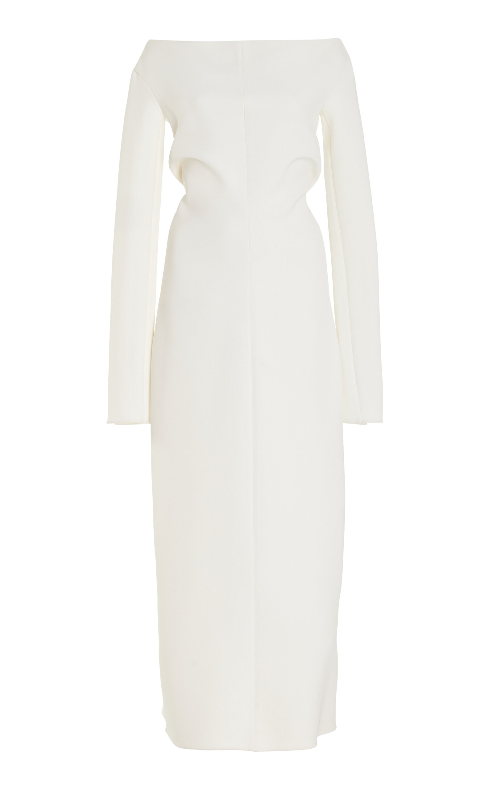Proenza Schouler Yara Tailored Suiting Midi Dress - Off-White