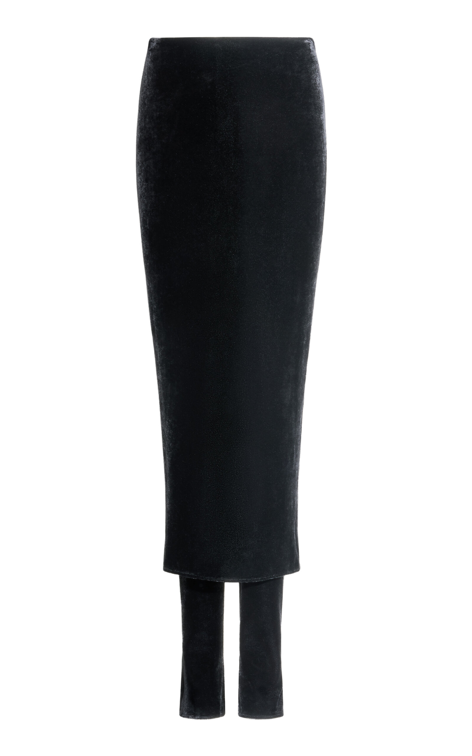 ALAÏA Velvet Skirt Pants - Black