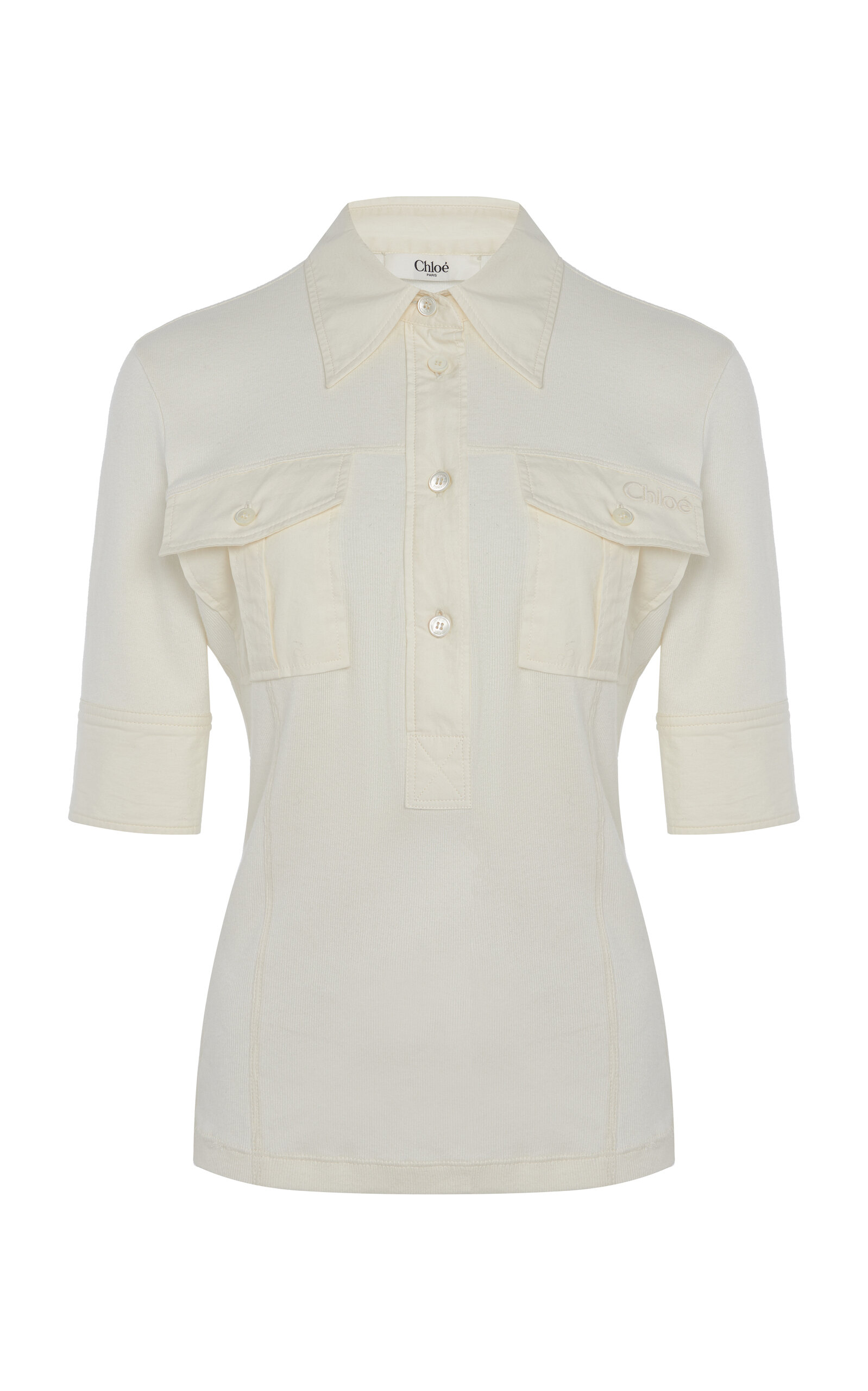 Chloé Pocket-Detailed Organic Cotton Top - White - XS - Men's Clothing