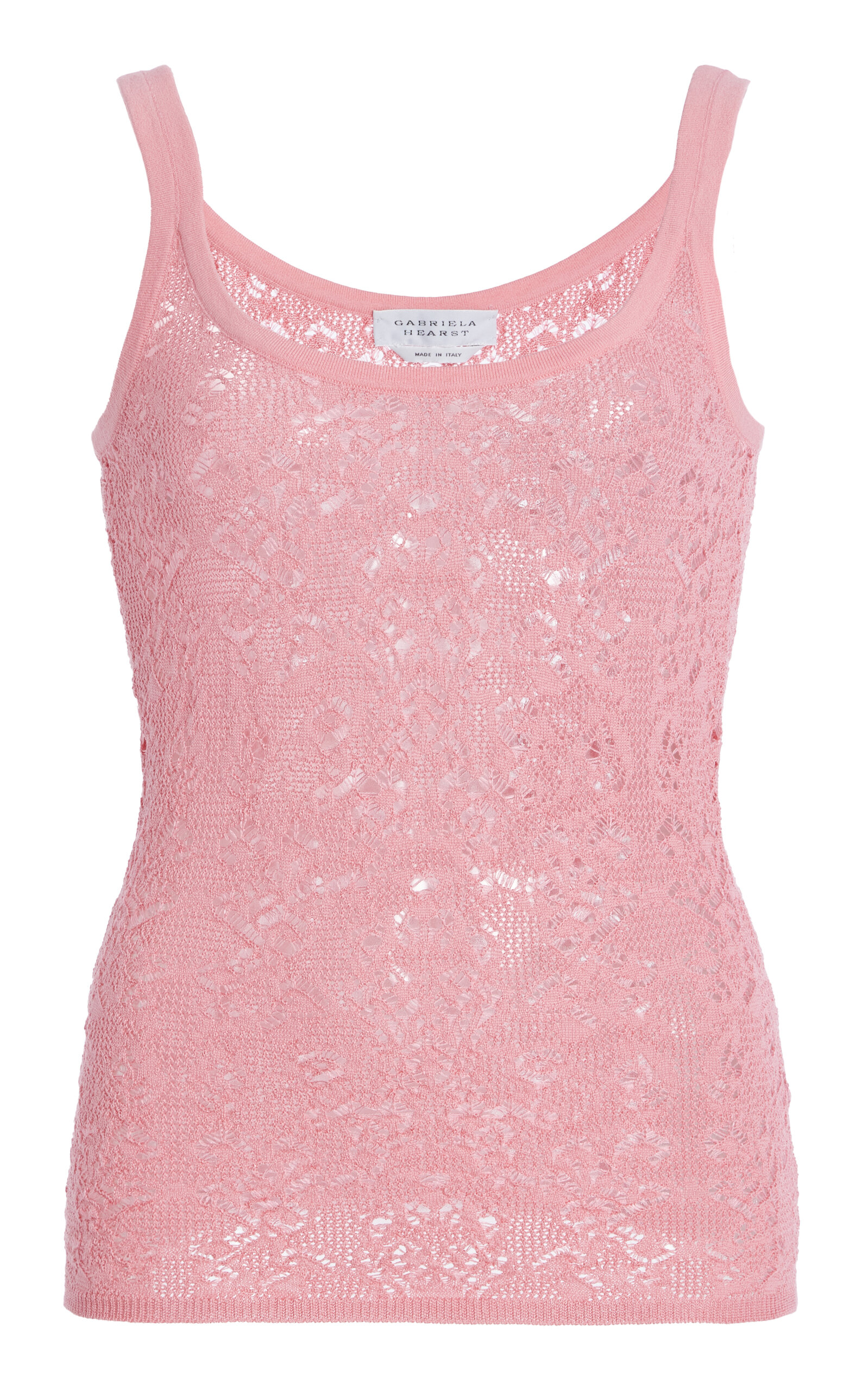 Gabriela Hearst Pontus Wool-Silk Lace Tank Top