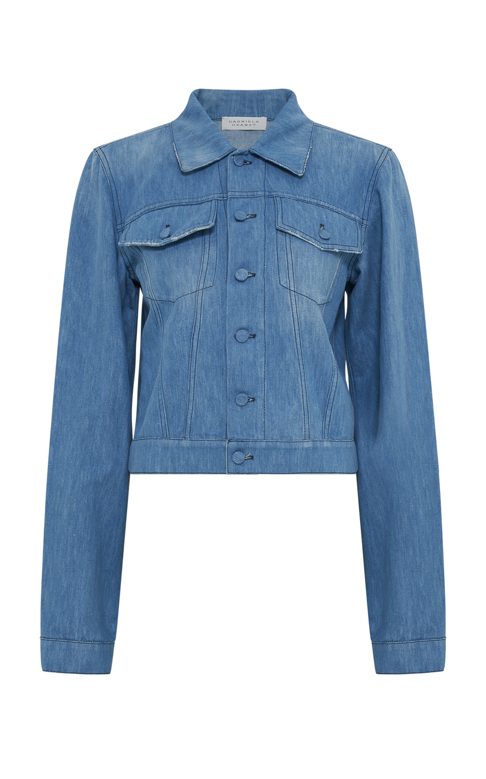 Gabriela Hearst Roland Cotton-Linen Denim Jacket