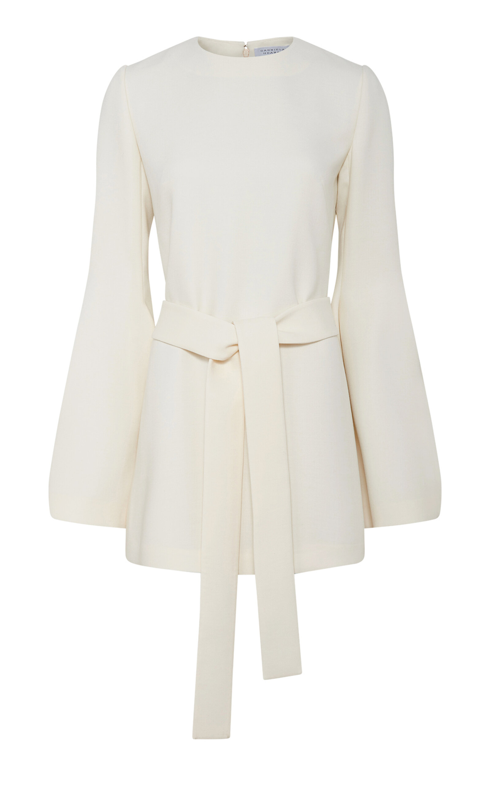 Gabriela Hearst Shandon Tunic In Ivory Double Face Wool Crepe In Ivory