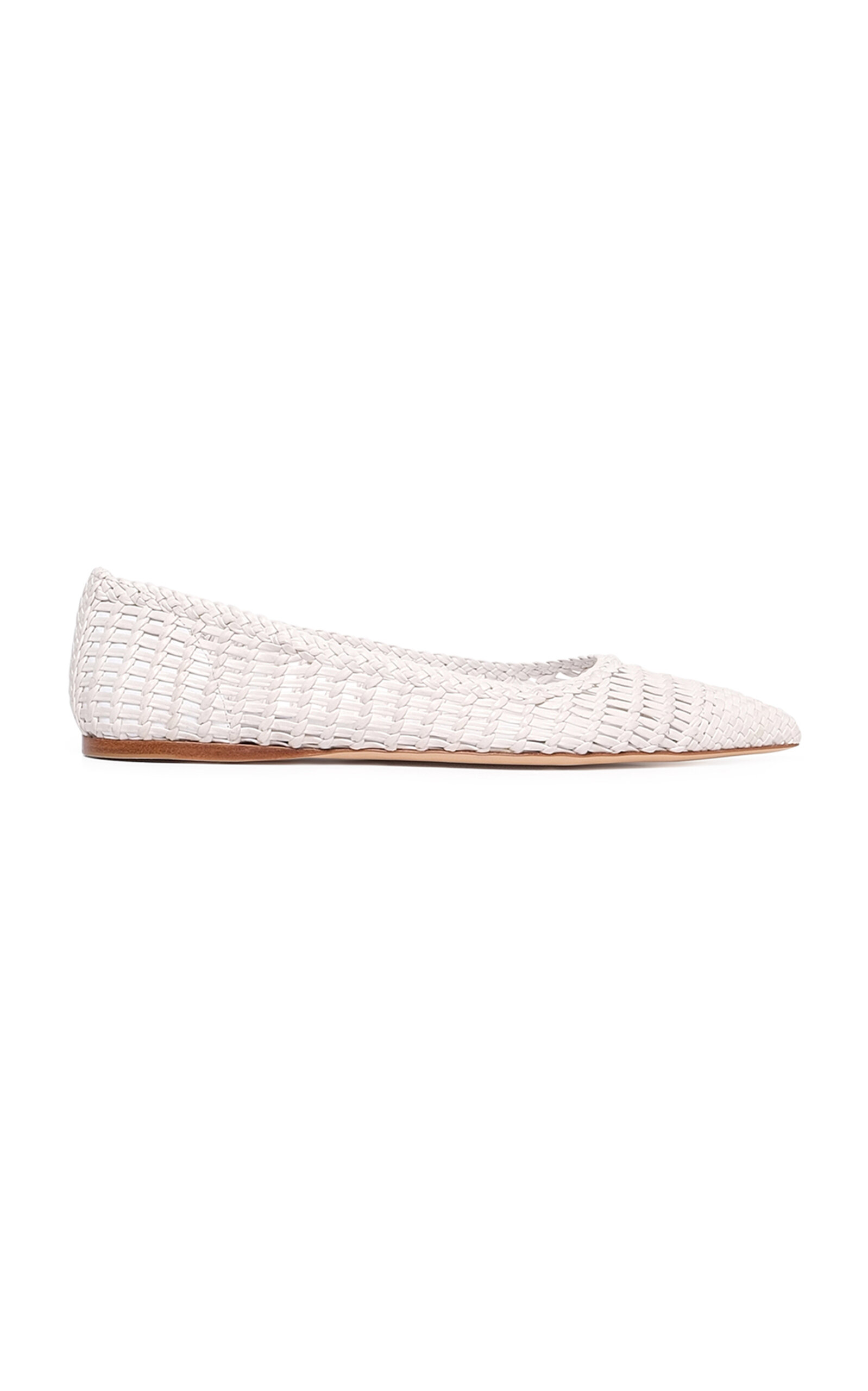 Gabriela Hearst Aurora Woven Leather Flats