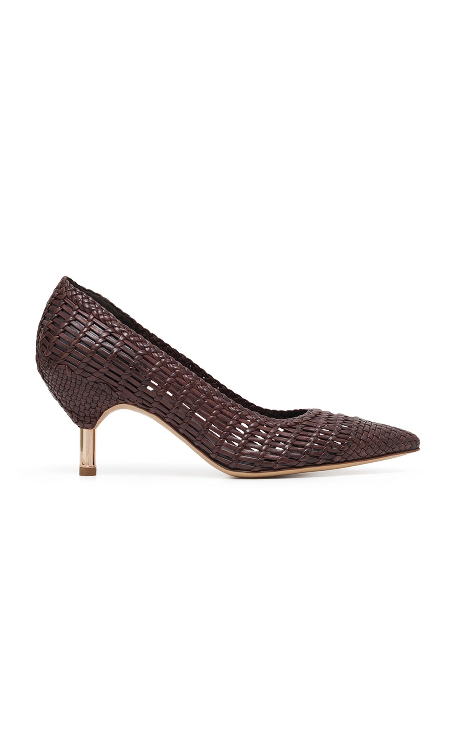 Andres Woven Leather Pumps