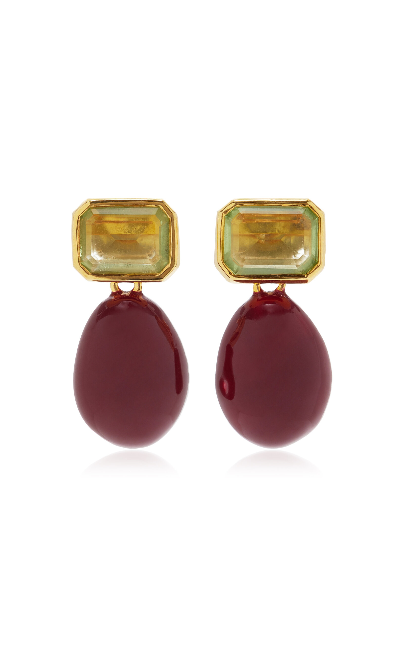 Lizzie Fortunato Bean Earrings - Burgundy - OS - Moda Operandi - Men's Jewelry And Watches