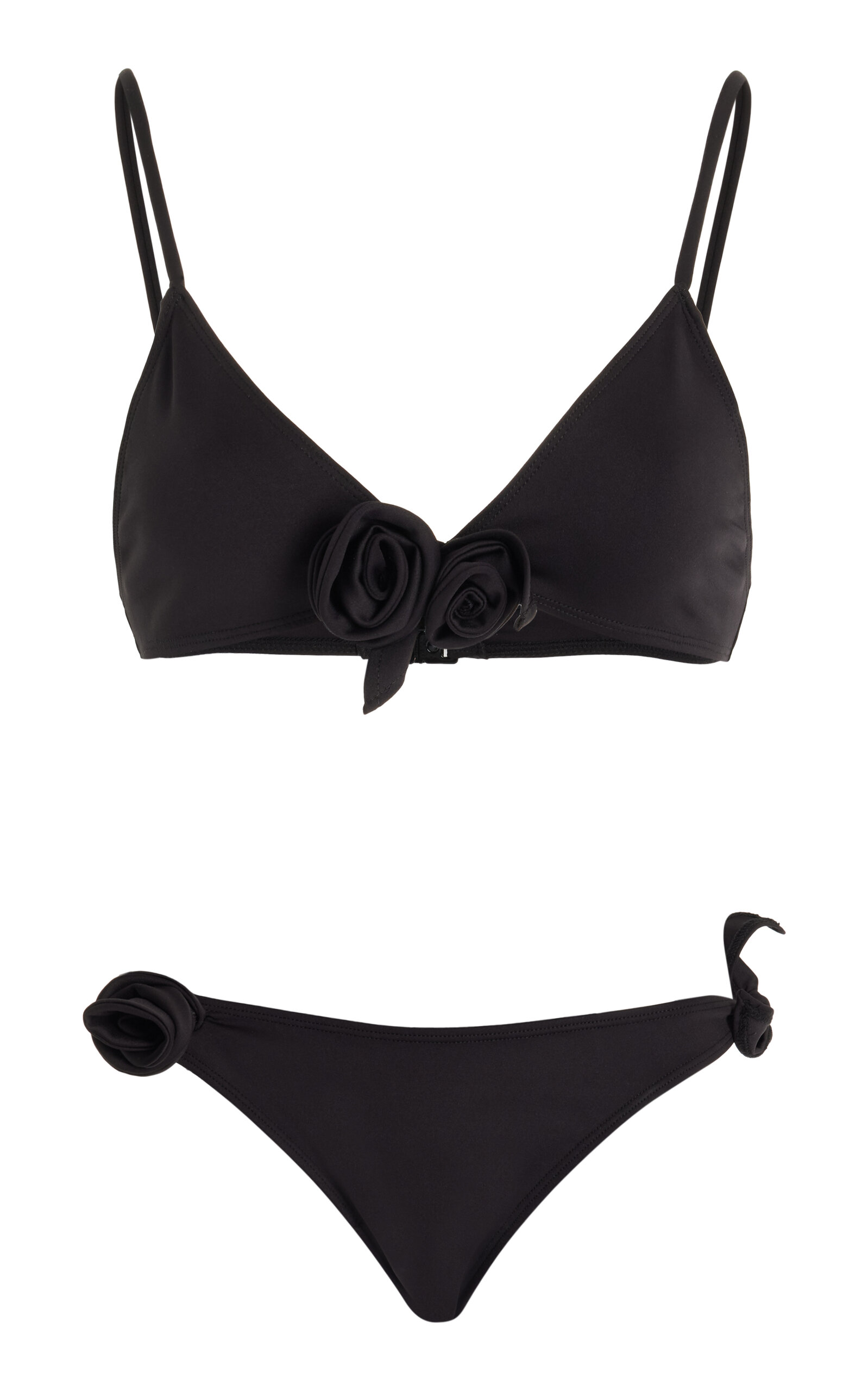 Flower-Detailed Bikini Top