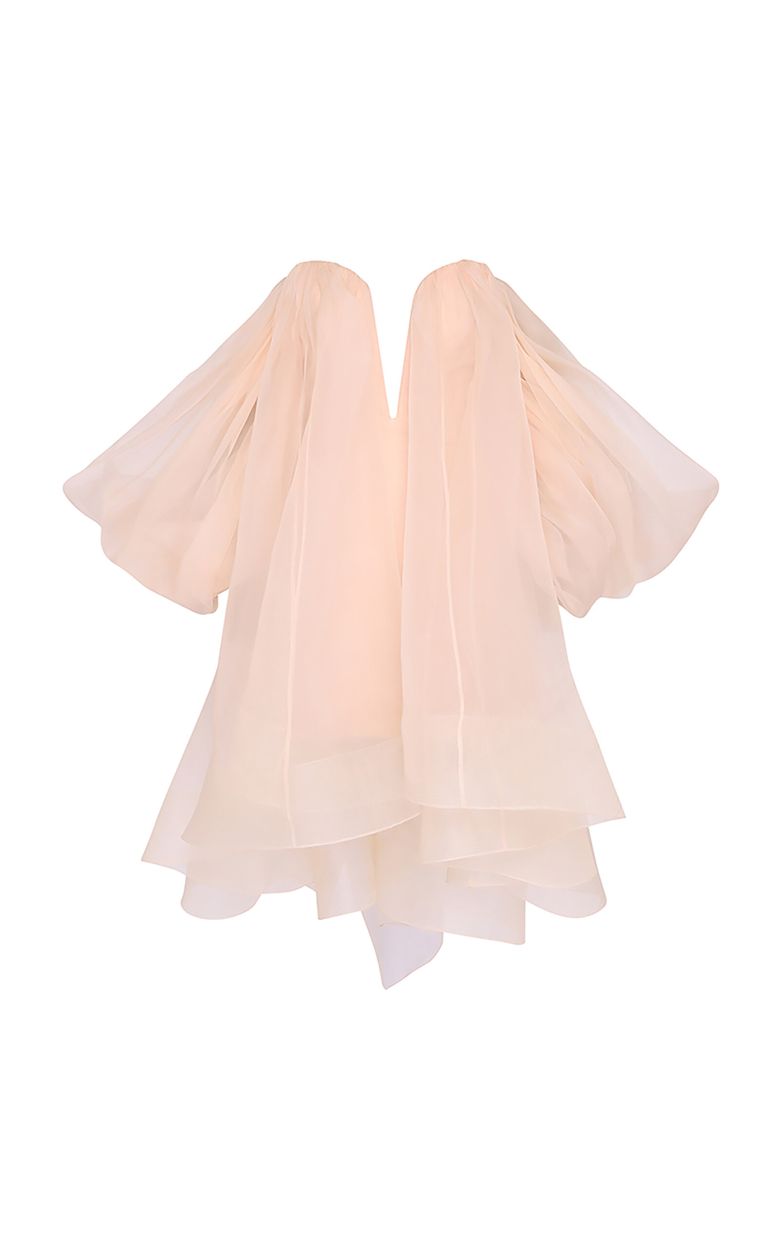 Zimmermann Crush Strapless Silk Mini Dress - Light Pink - Women's Clothing