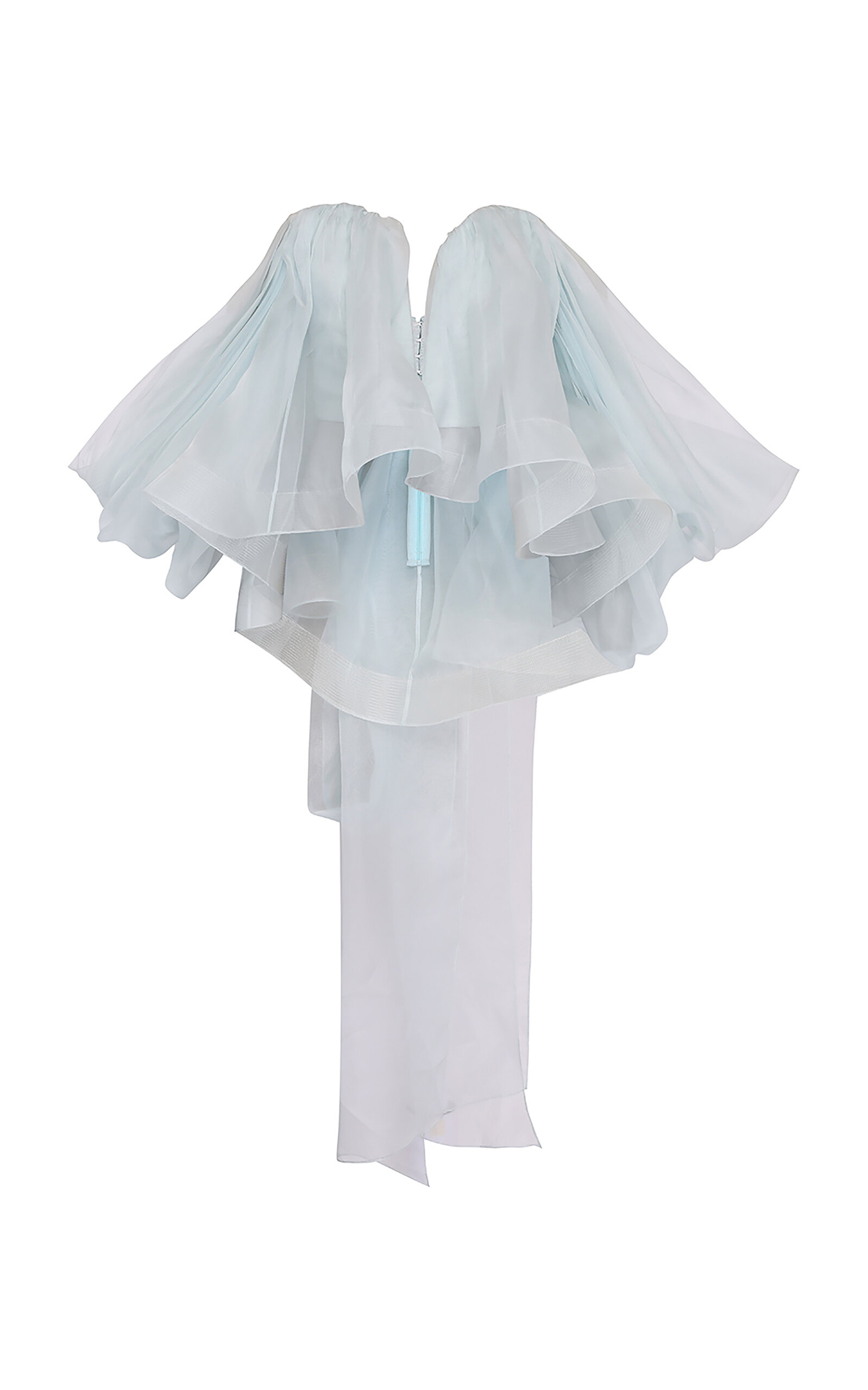 Zimmermann Crush Strapless Silk Top