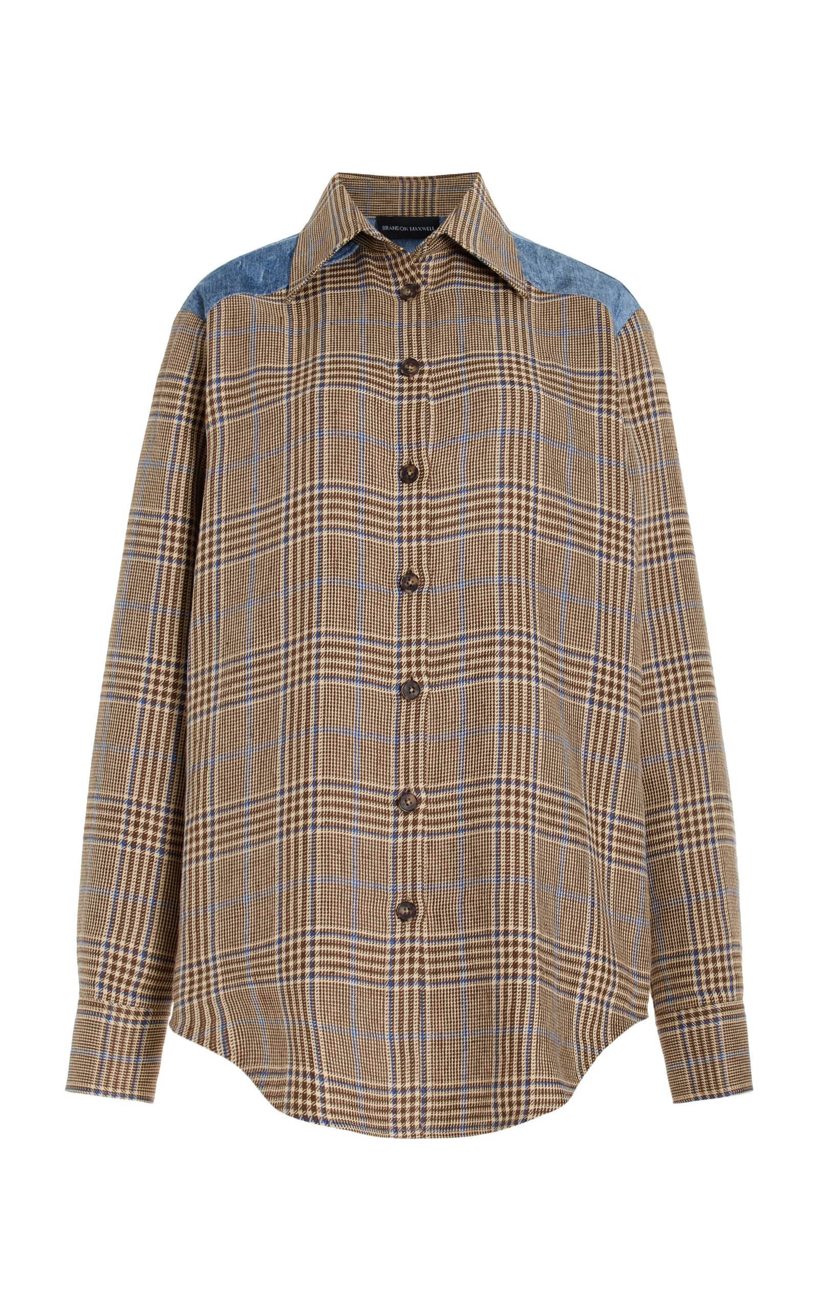 The Vince Western-Yoked Plaid Cotton Shirt