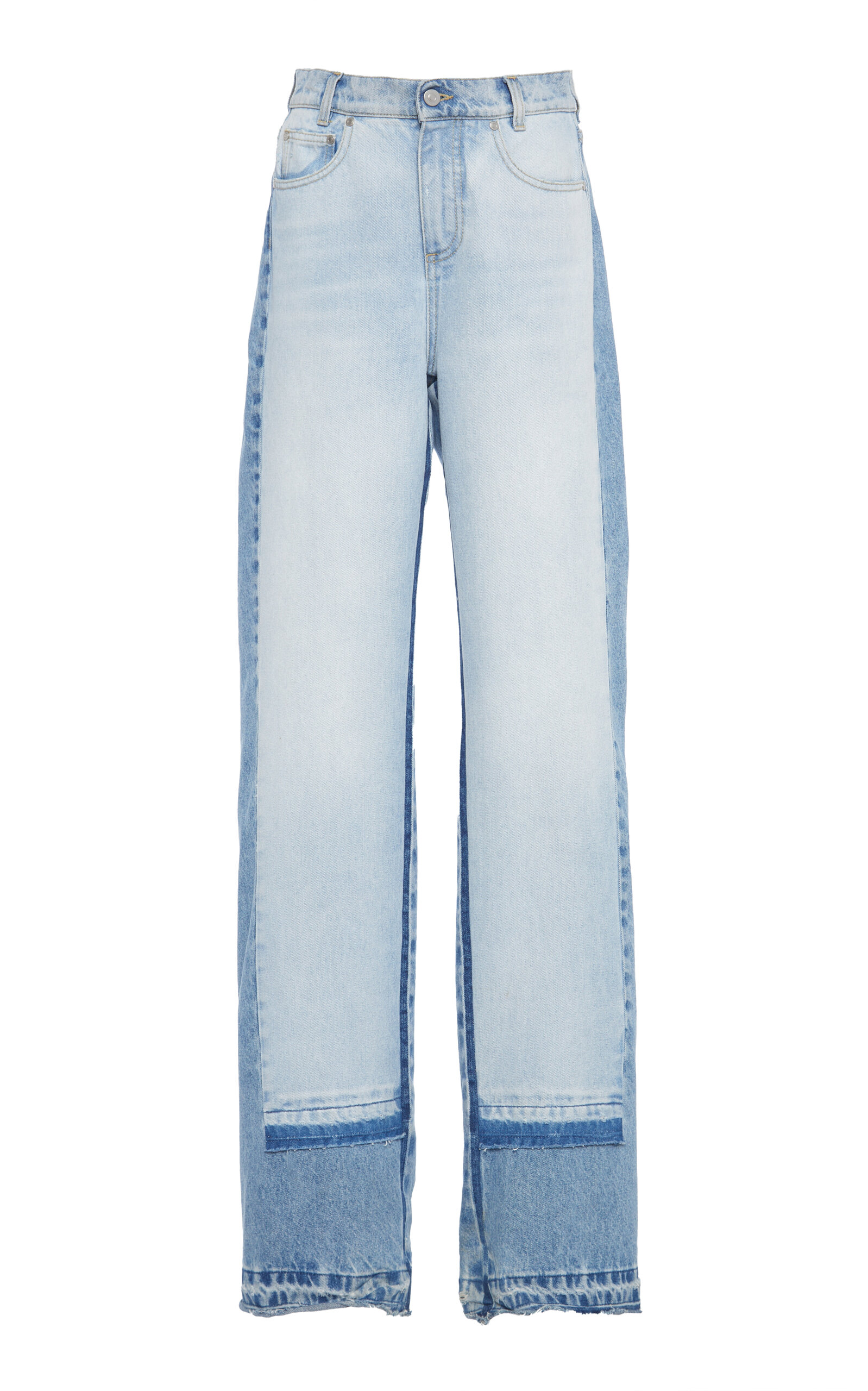 Stella McCartney Rigid High-Rise Straight-Leg Jeans