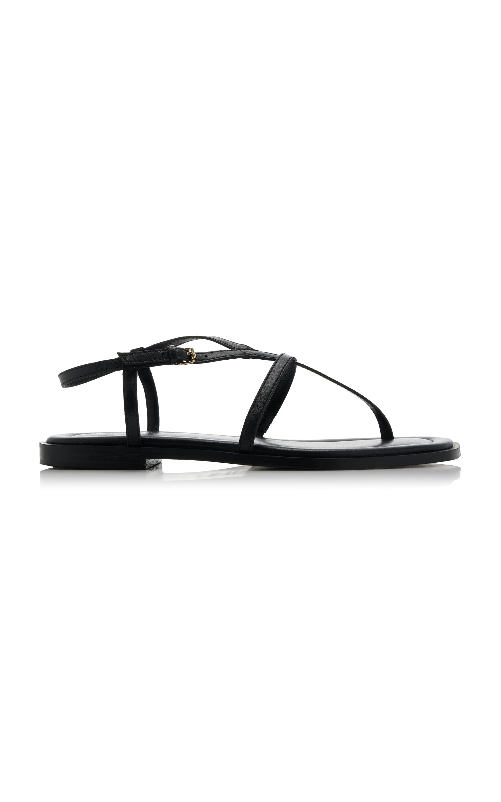 A.Emery Remly Leather Sandals - Black - Women's Shoes
