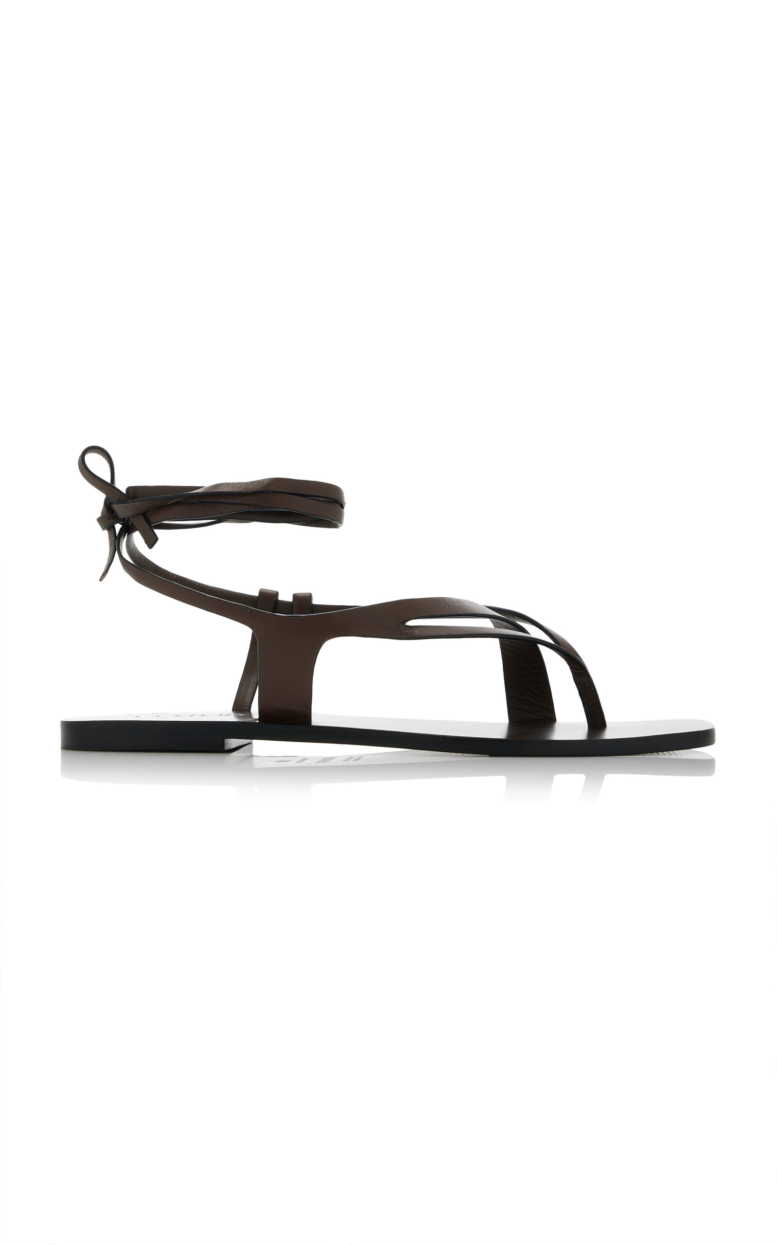 A.Emery Rita Leather Sandals - Brown