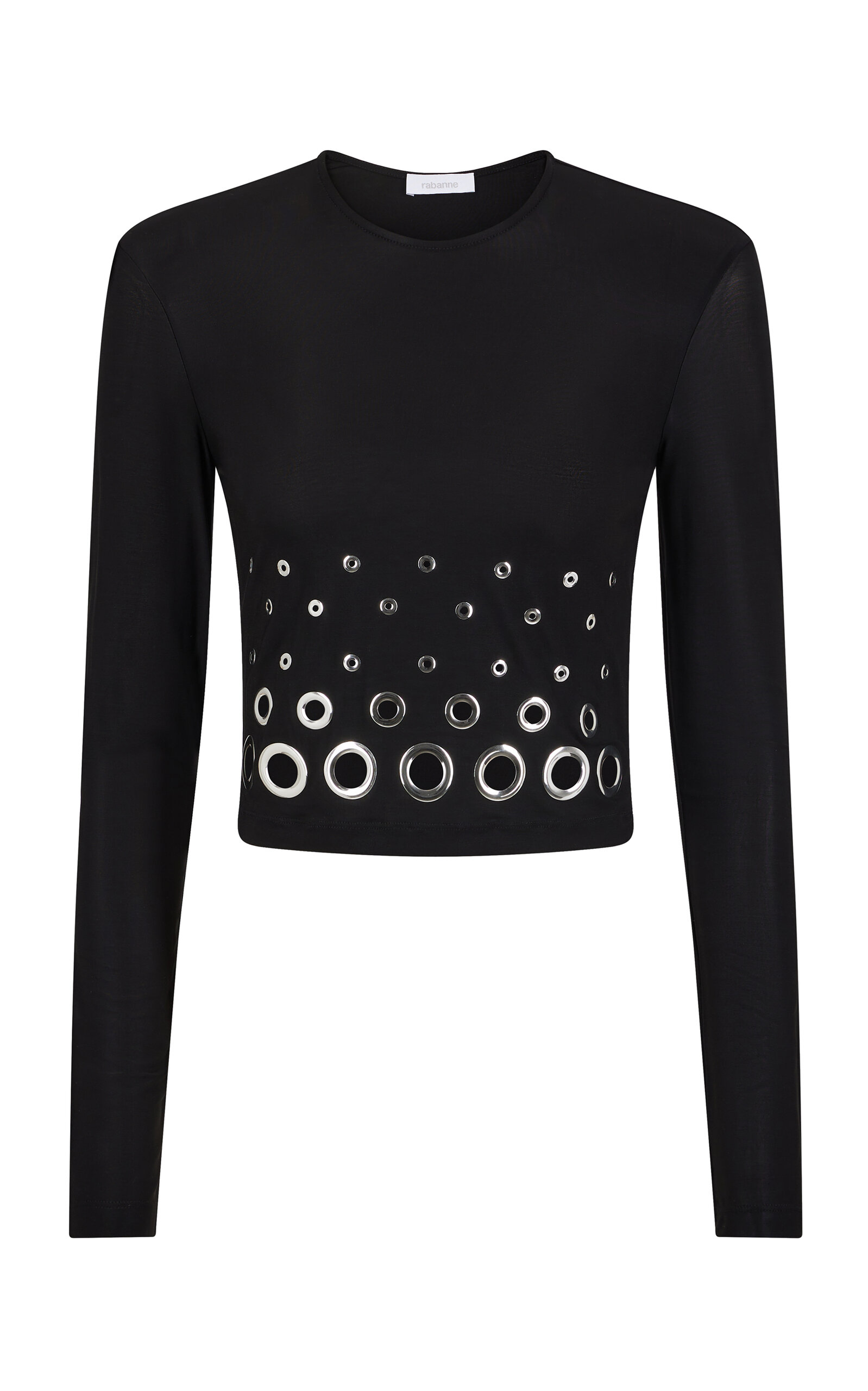 Rabanne Eyelet-Detailed Crop Top