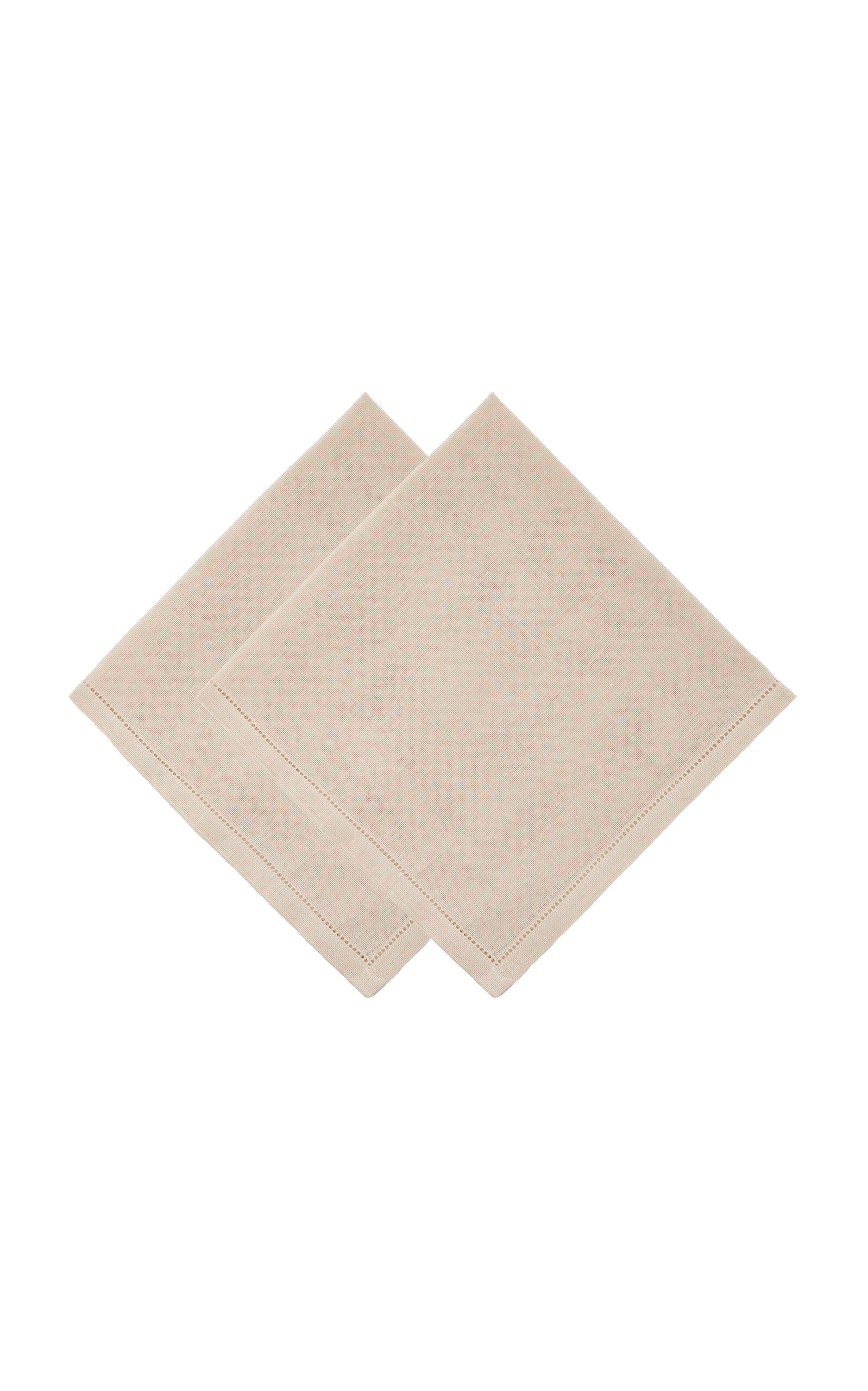Moda Domus Set-of-two Linen Napkins In Ivory